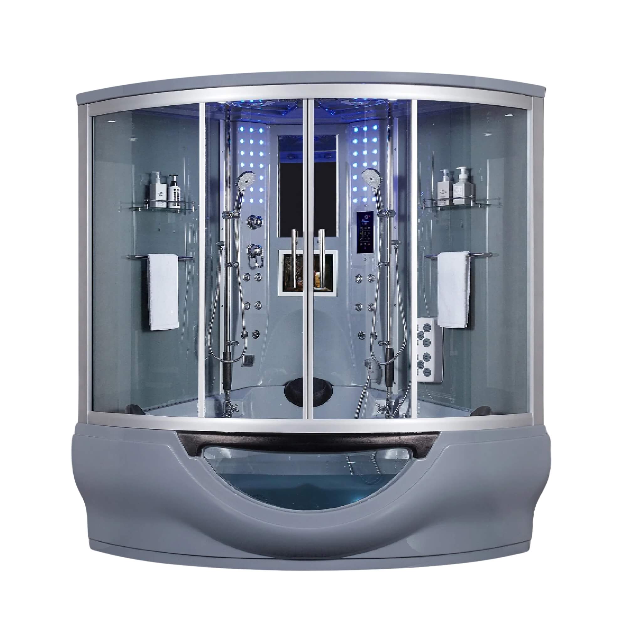Maya Bath Platinum Superior Dampfdusche mit Fußmassagegerät (SAK57392)