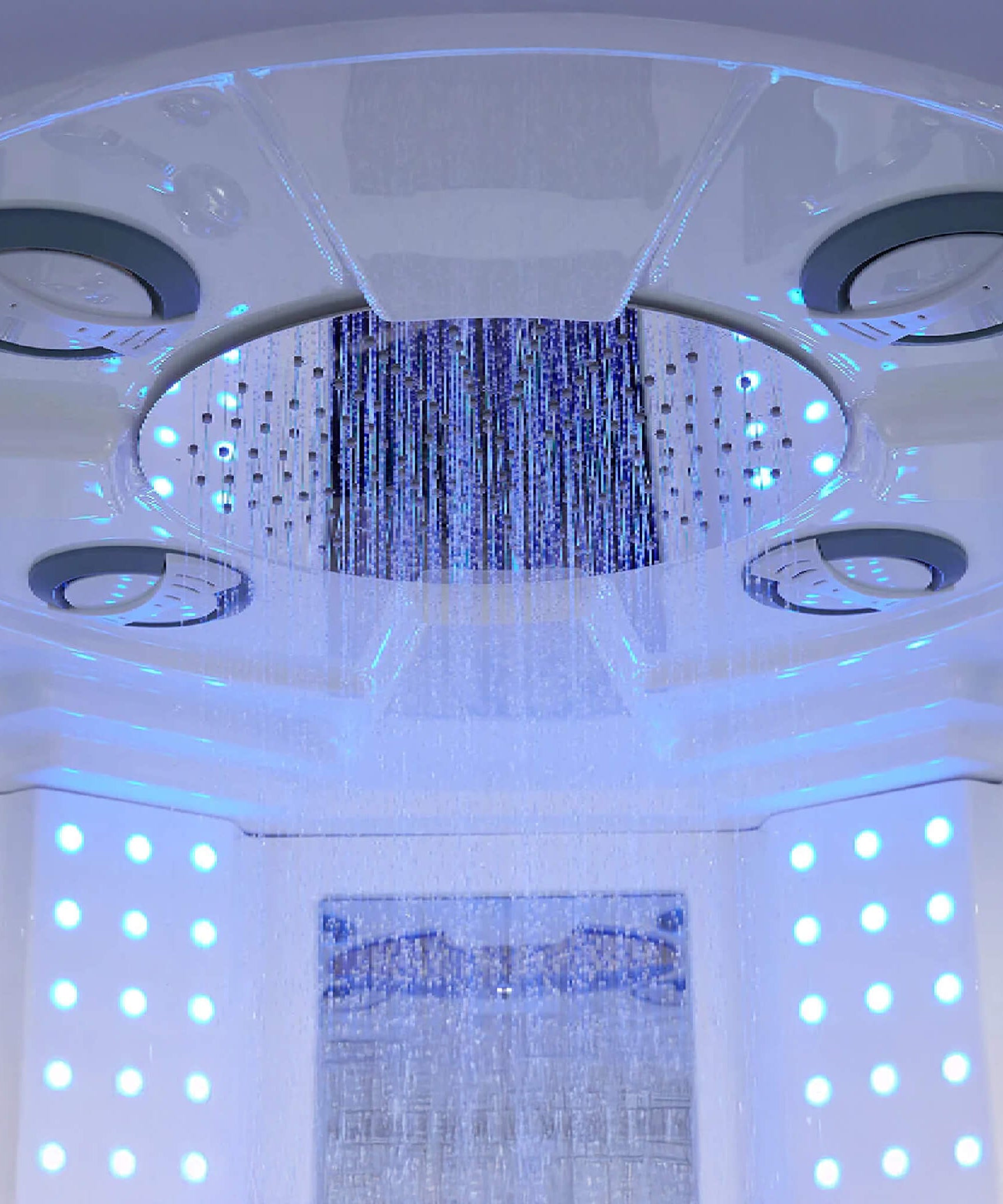 Maya Bath Platinum Superior Dampfdusche mit Fußmassagegerät (SAK57392)