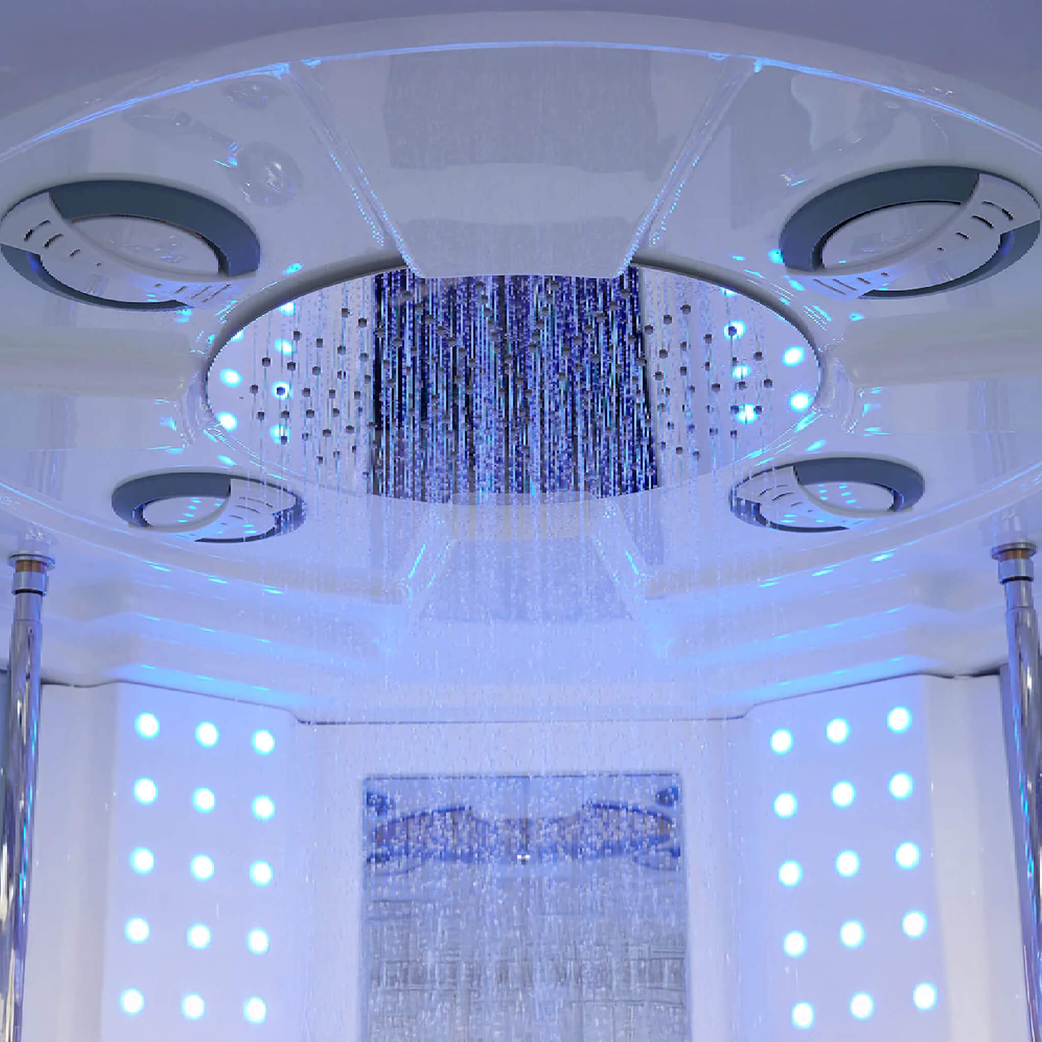 Maya Bath Platinum Superior Steam Shower With Foot Massager (SAK57392)