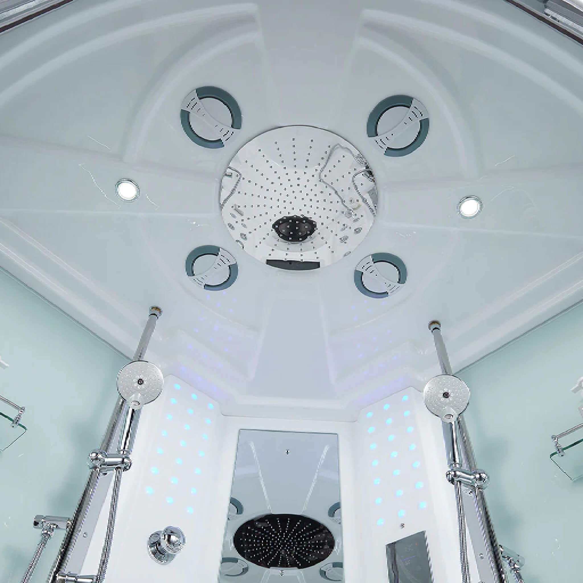 Maya Bath Platinum Superior Steam Shower With Foot Massager (SAK57392)