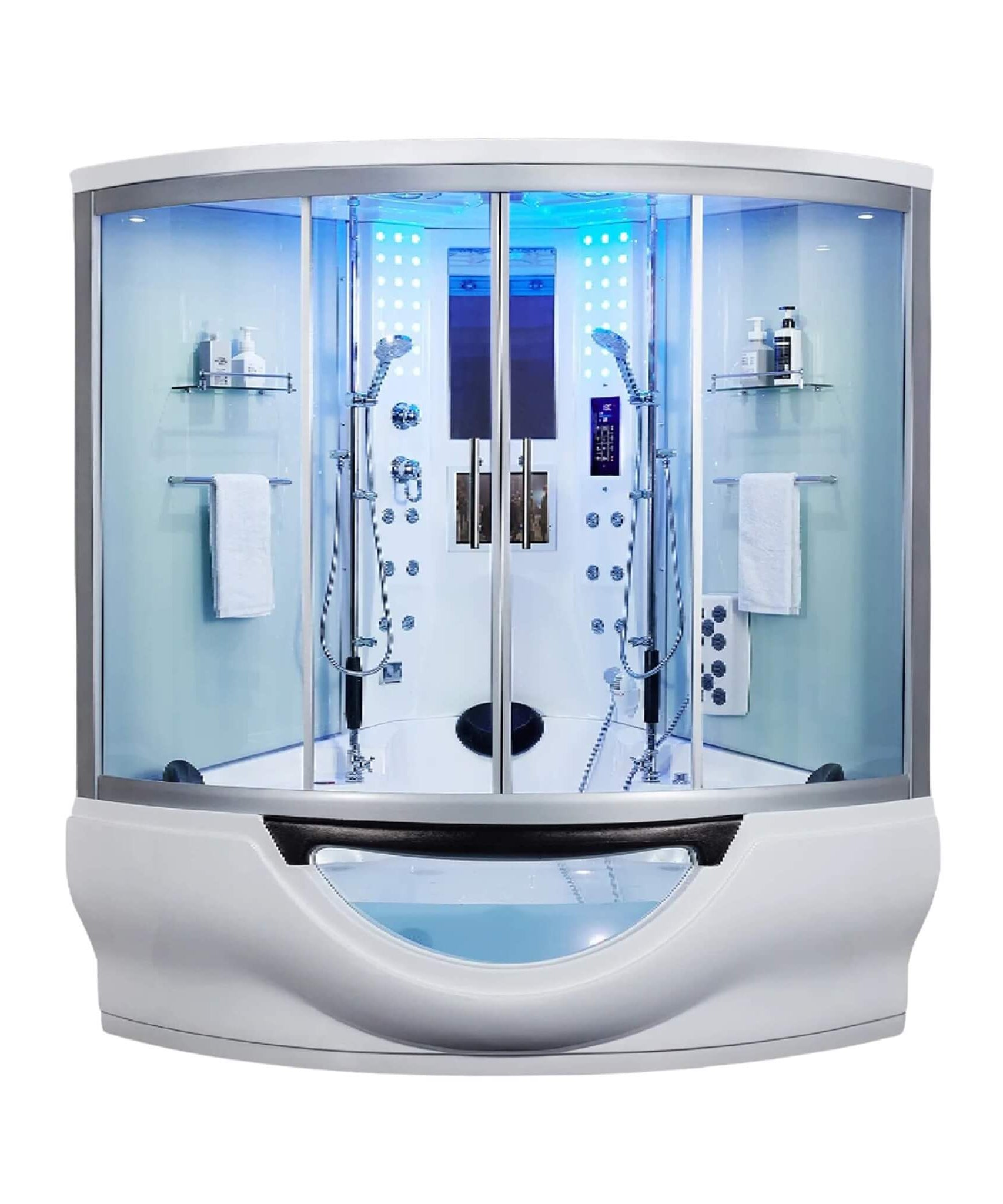 Maya Bath Platinum Superior Dampfdusche mit Fußmassagegerät (SAK57392)