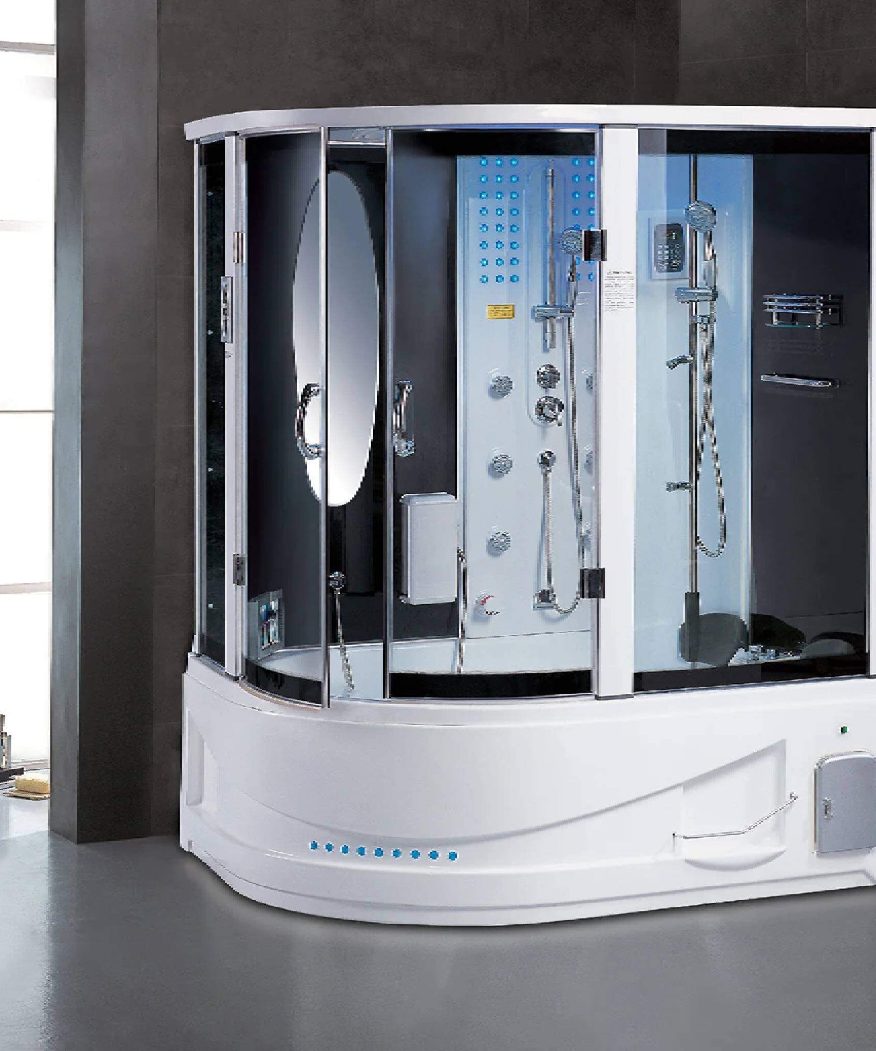 Maya Bath Siena Steam Shower With 10 Acupuncture Jets (SAK31847)