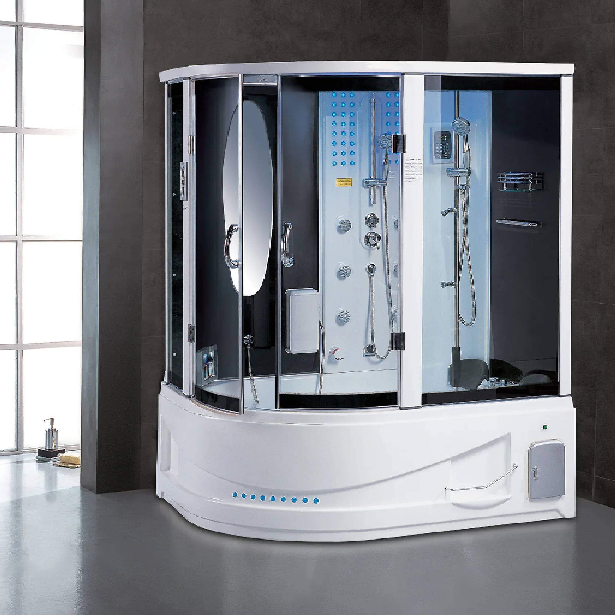 Maya Bath Siena Steam Shower With 10 Acupuncture Jets (SAK31847)