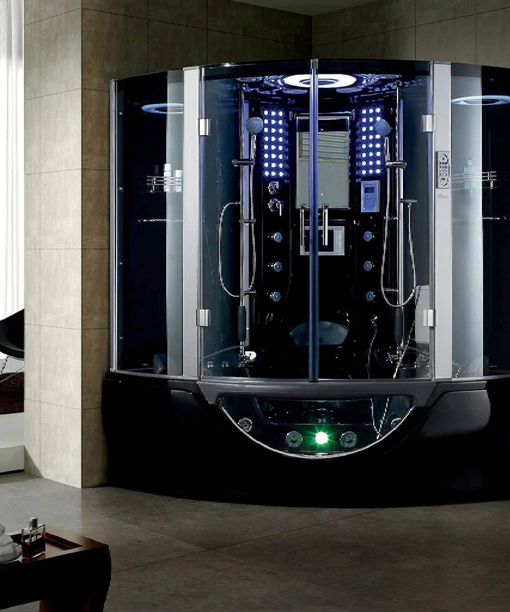 Maya Bath Valencia Steam Shower Massage Bathtub With LCD TV (SAK20479)