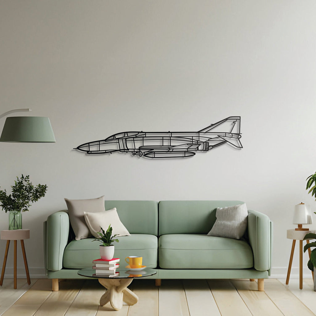 F-4E Phantom Metal Aircraft Wall Art - NCP0070