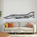 F-4 Phantom Metal Aircraft Wall Art - NCP0068