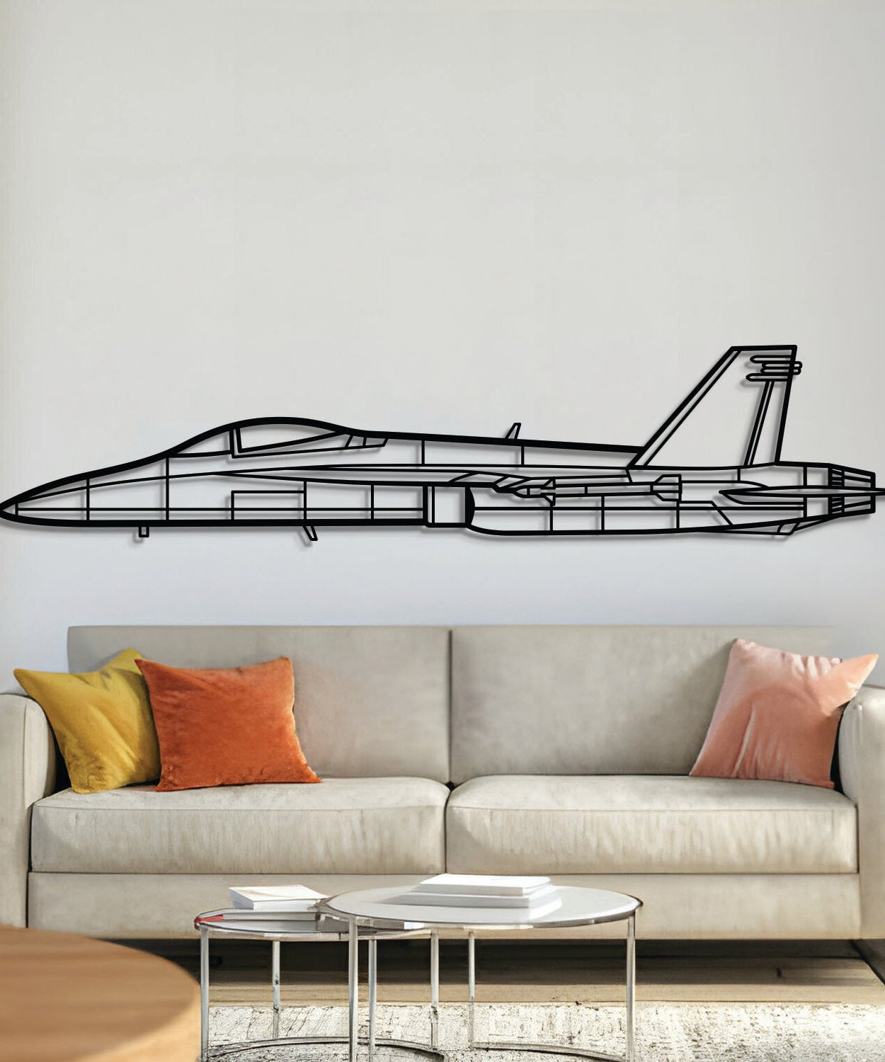 FA18-C Hornet Metall-Flugzeug-Wandkunst - NCP0281