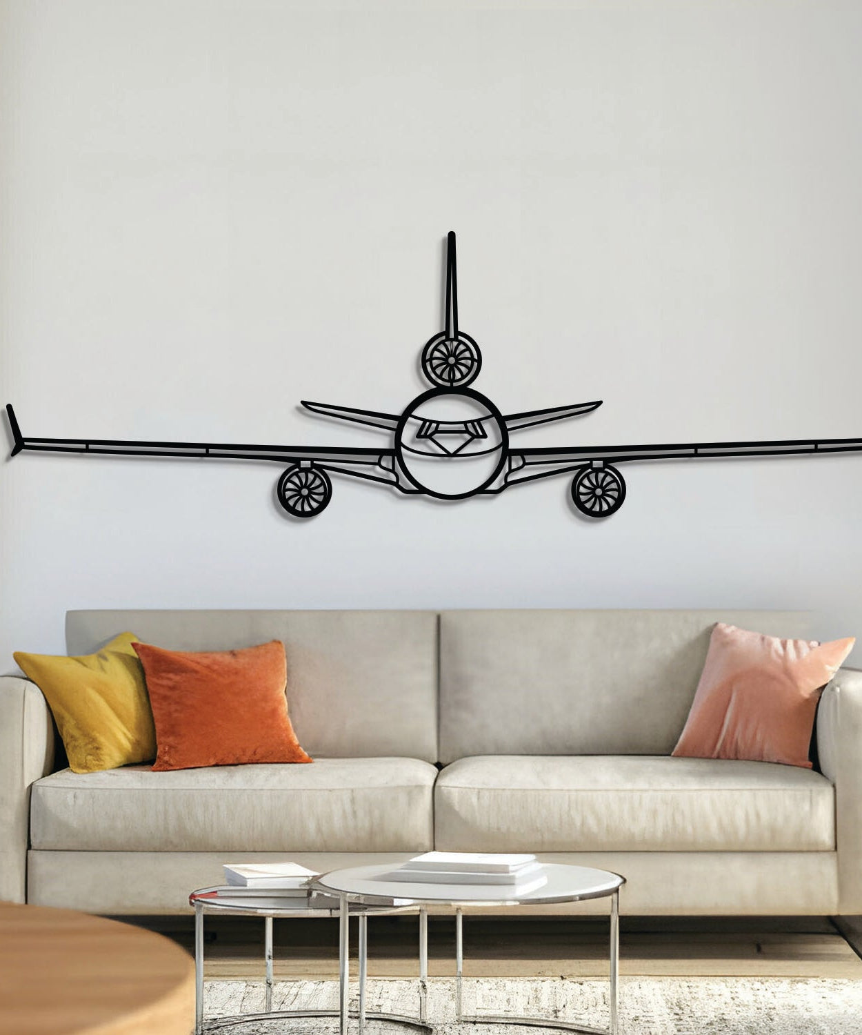 Douglas MD-11 Flugzeug-Wandkunst aus Metall – NCP0171