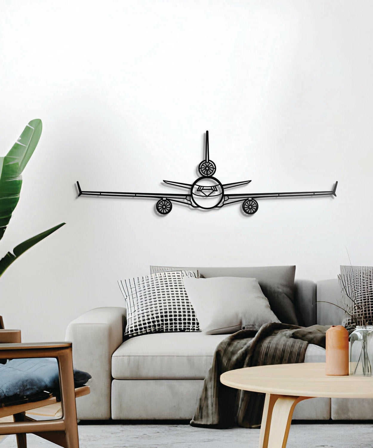 Douglas MD-11 Flugzeug-Wandkunst aus Metall – NCP0171