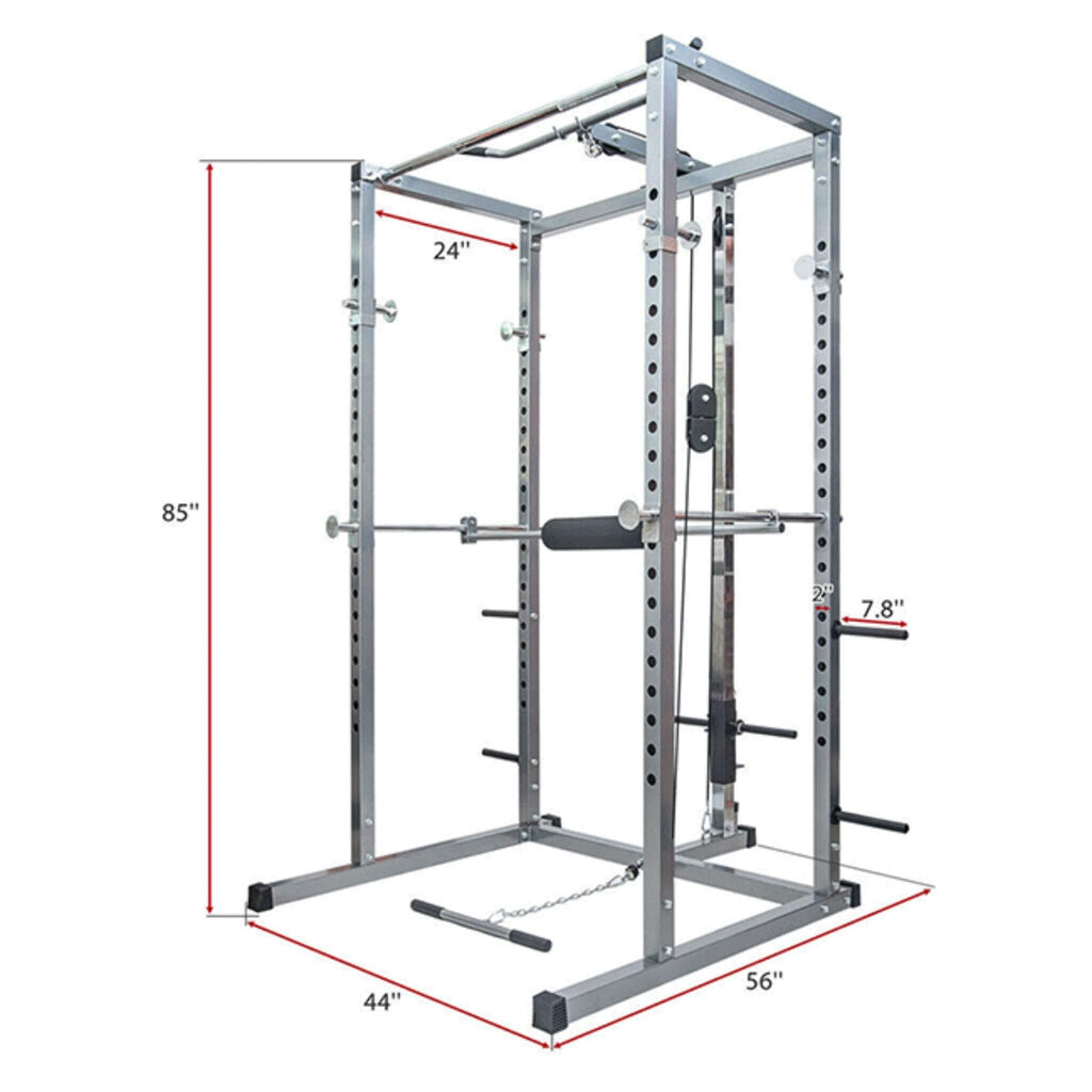 Merax Multi-Functional Olympic Power Squat Rack Cage For Home & Gym (SAK98719)