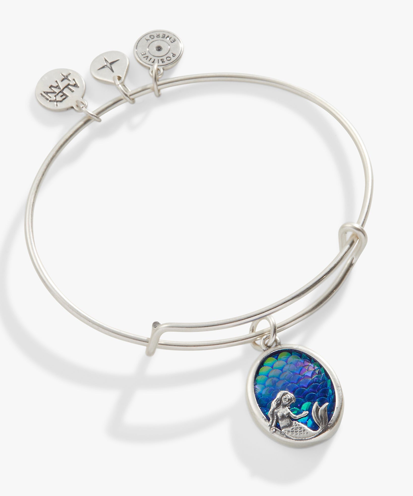 Iridescent Mermaid Charm Bangle
