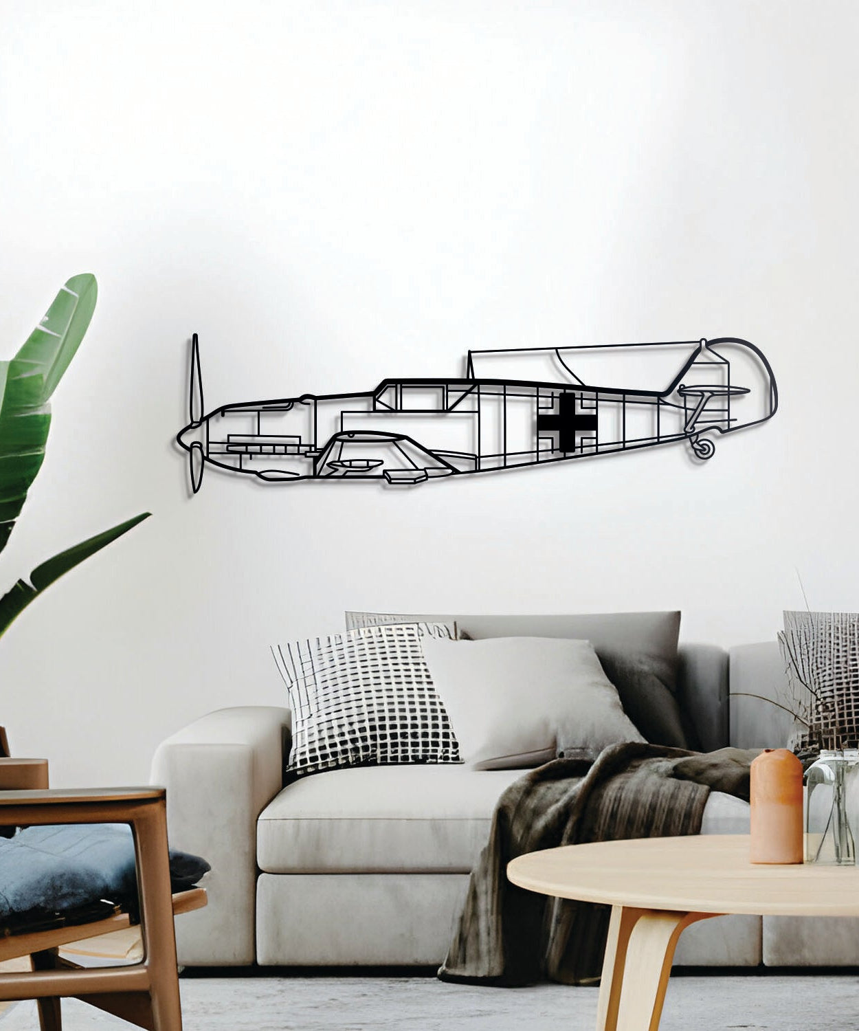 BF 109 Wandbild aus Metall – NCP0035