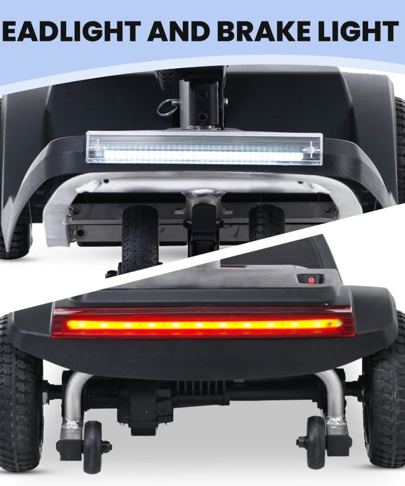 Metro Mobility Air Classic Electric 24V/12AH 250W Airline Approved Portable Folding Mobility Scooter, 265LBS (SAK96425)