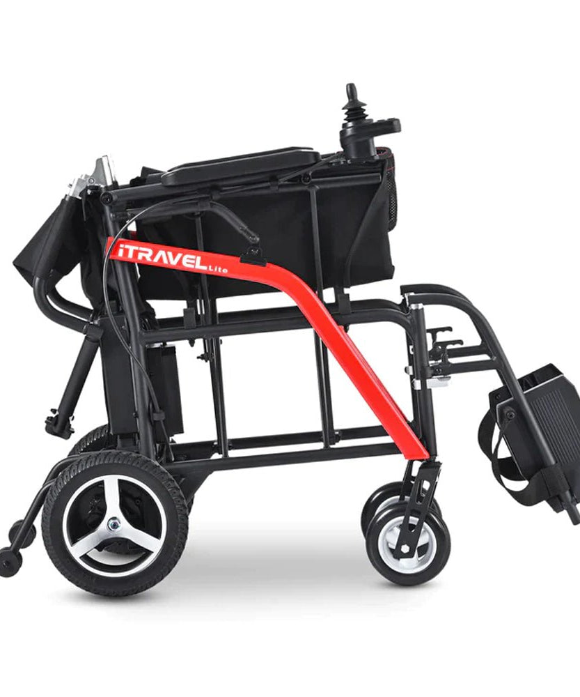 Metro Mobility iTravel Lite 24V/10AH 200W Premium Portable Folding Power Wheelchair, 220LBS (SAK97362)