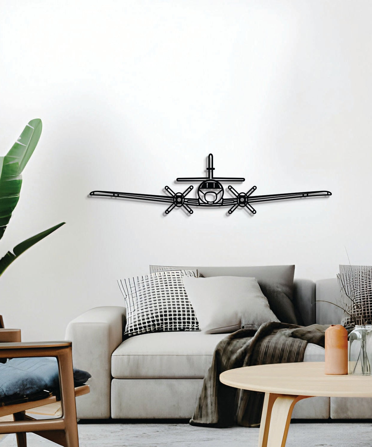 Metroliner Flugzeug-Wandkunst aus Metall – NCP0582
