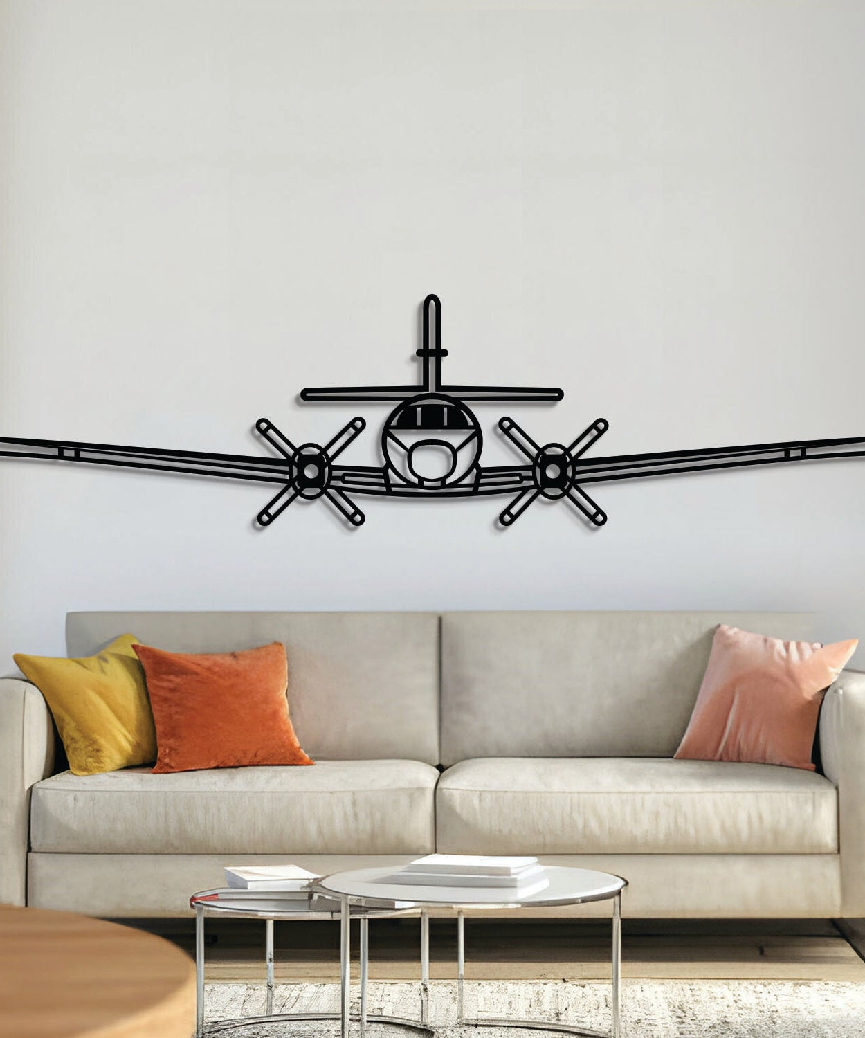 Metroliner Flugzeug-Wandkunst aus Metall – NCP0582