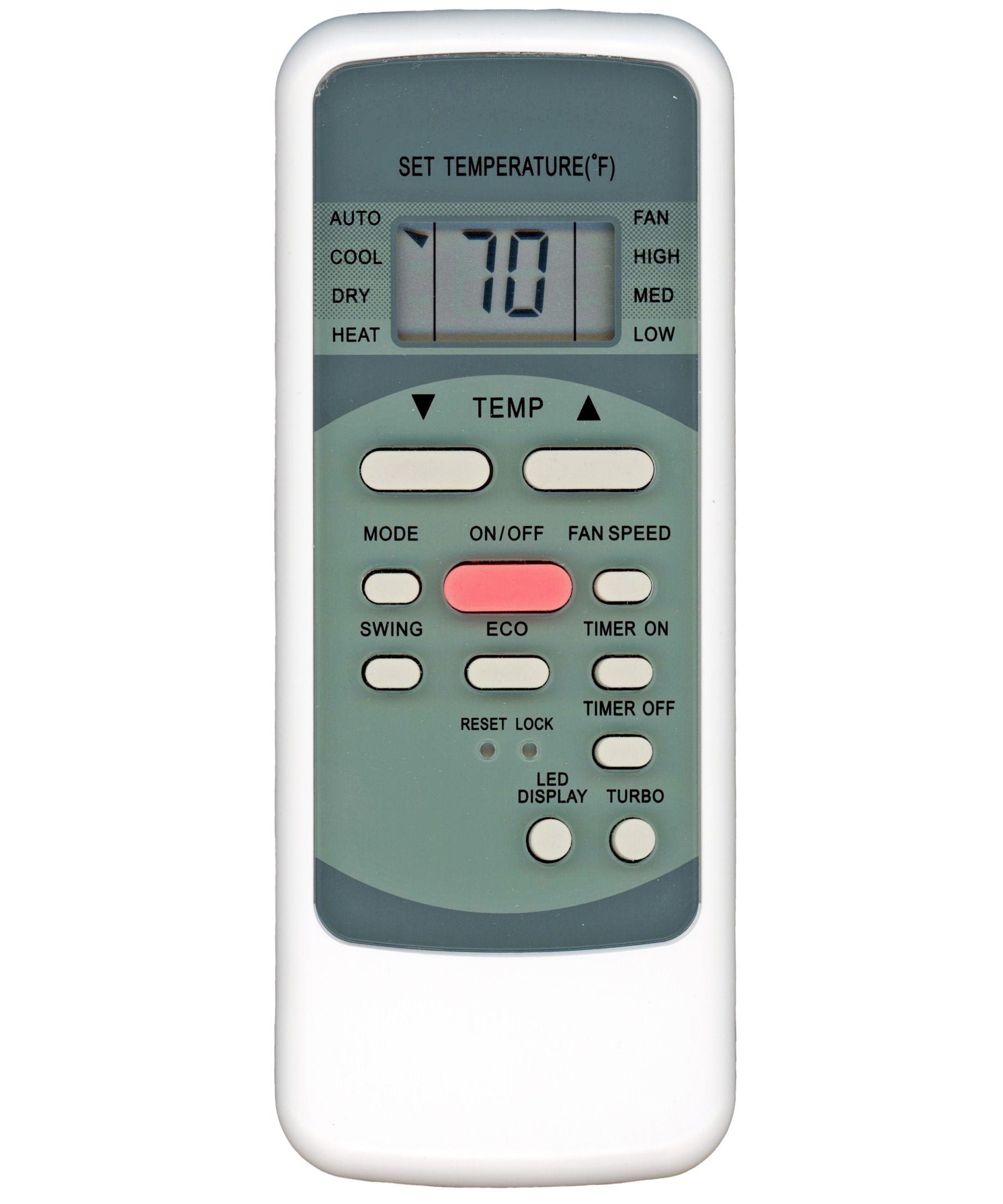 Substitute for Midea RG51F/EU1 Premium Mini Split Air Conditioner Remote Control - 17317000001294 [17317000A02500]