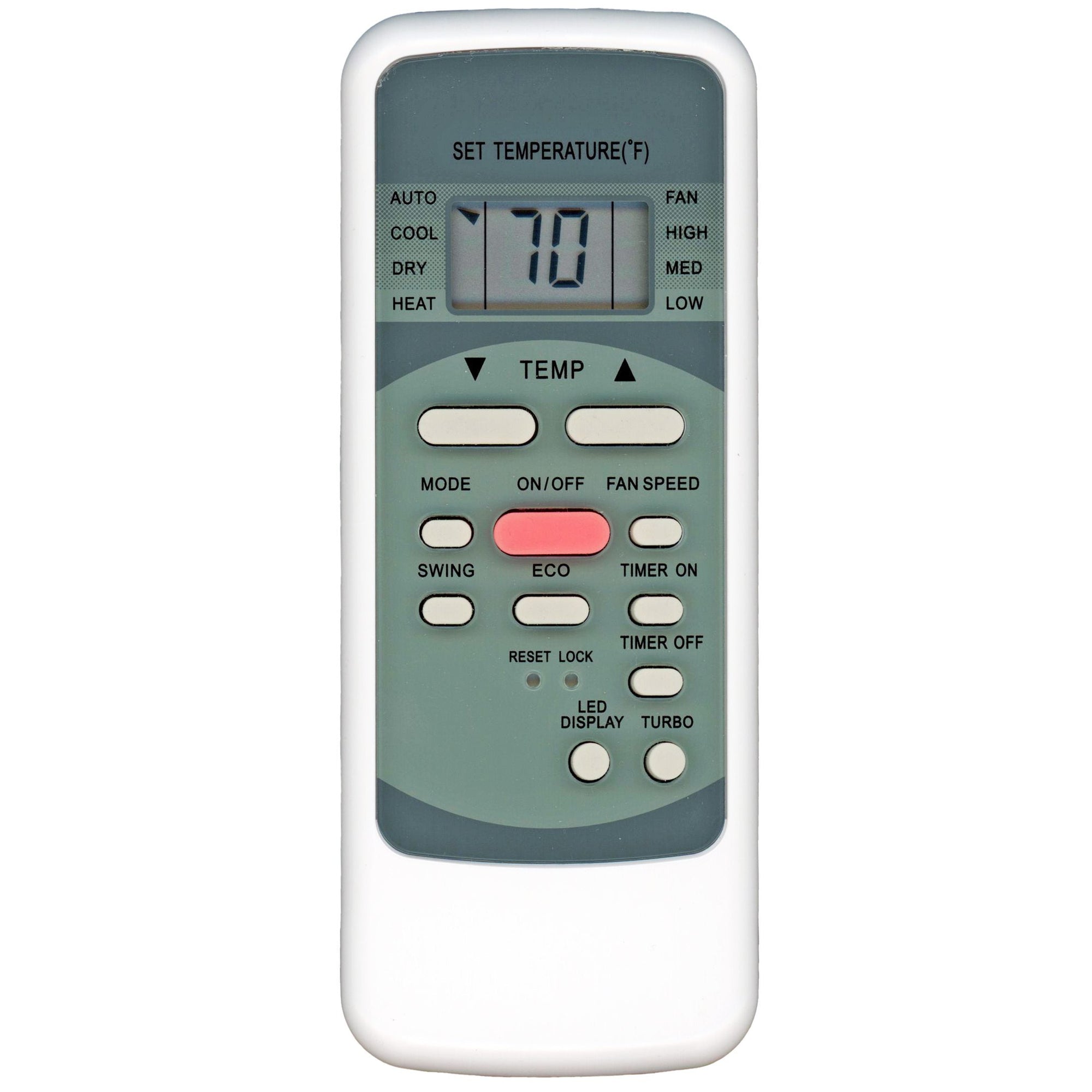 Substitute for Midea RG51F/EU1 Premium Mini Split Air Conditioner Remote Control - 17317000001294 [17317000A02500]