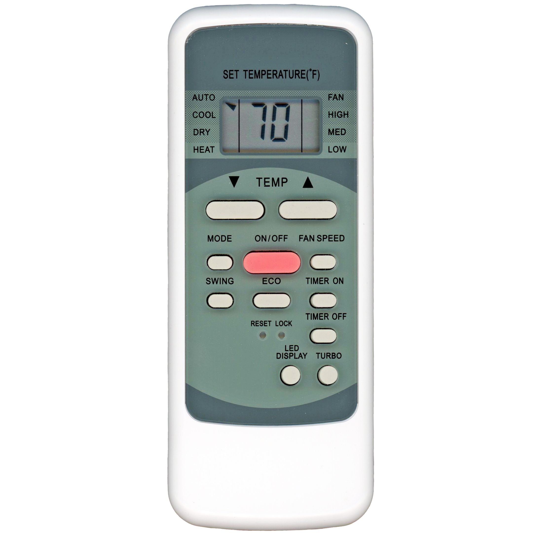 Substitute for Midea RG51F/EU1 Premium Mini Split Air Conditioner Remote Control - 17317000001294 [17317000A02500]
