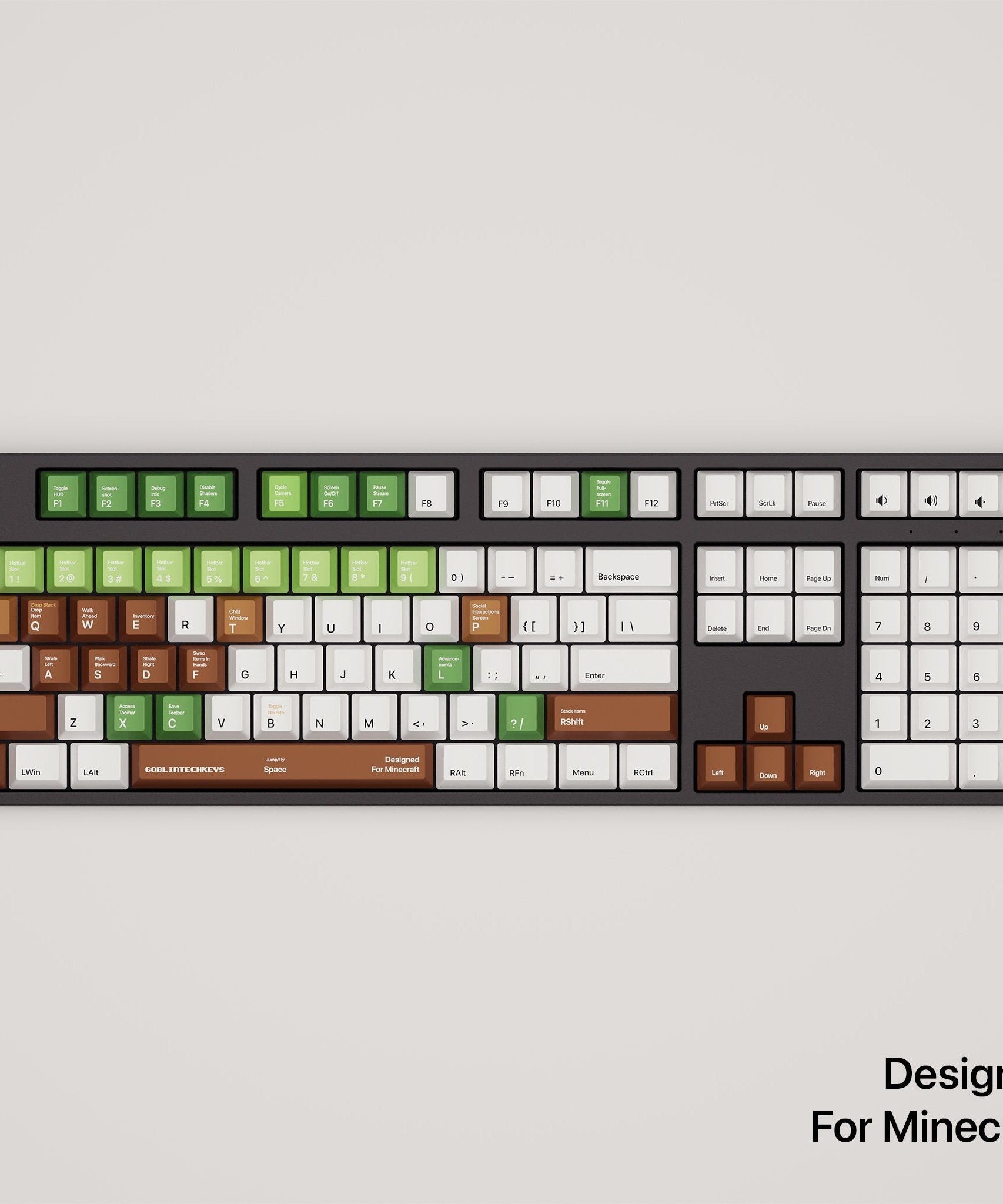 Minecraft Shortcut Key Mechanical Keyboard [MAC & PC] | Wireless & RGB Backlit