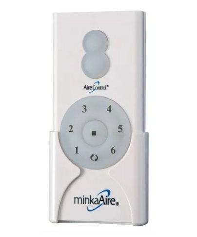 Minka-Aire RC500 / TR110BL DC Ceiling Fan Remote Control | 6-Speed with Reverse Function – Compatible with Aviation, Napoli II, Pancake, Tear, Alva Models - RC500