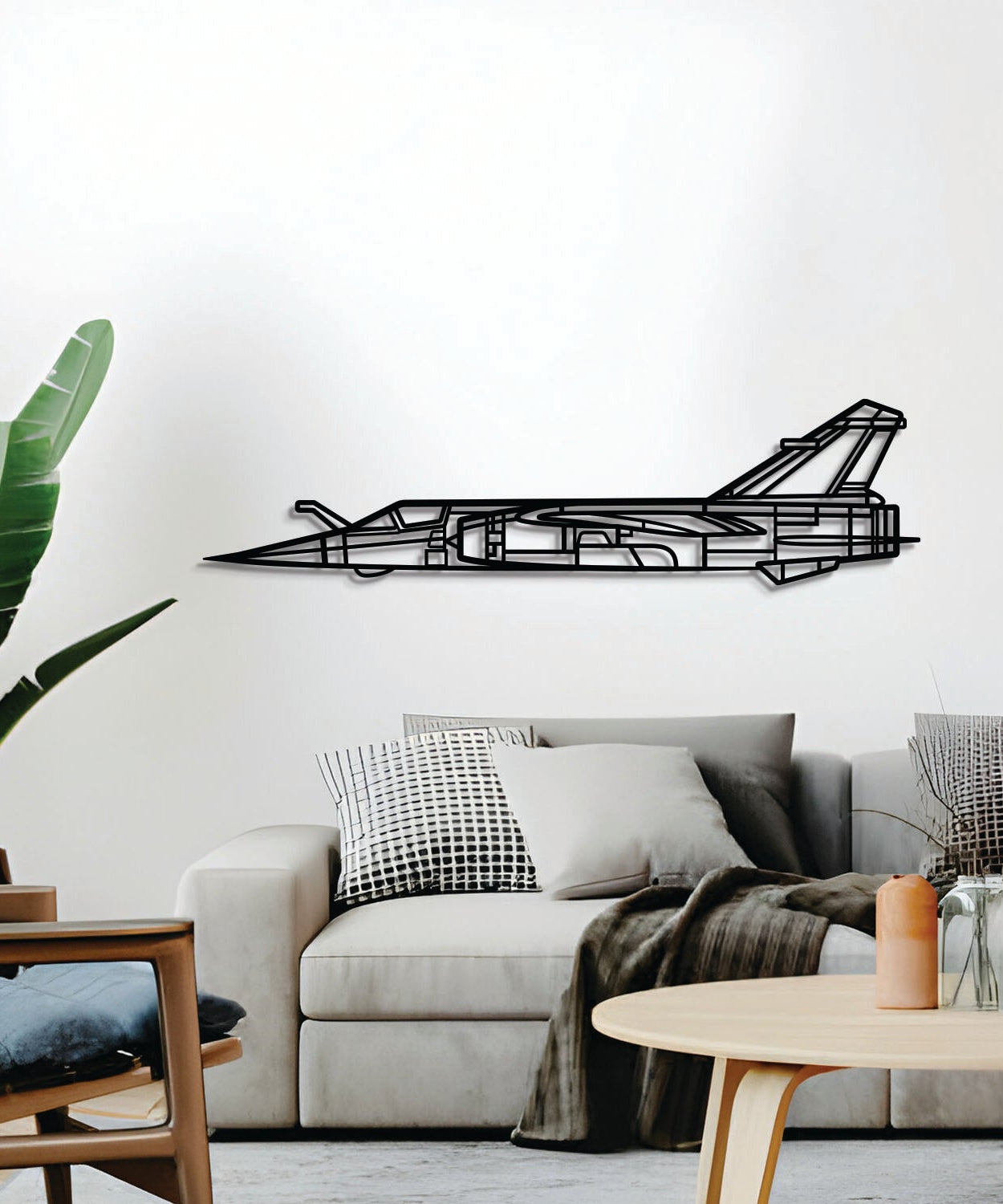 Mirage F1CT Metallflugzeug Wandkunst - NCP0585