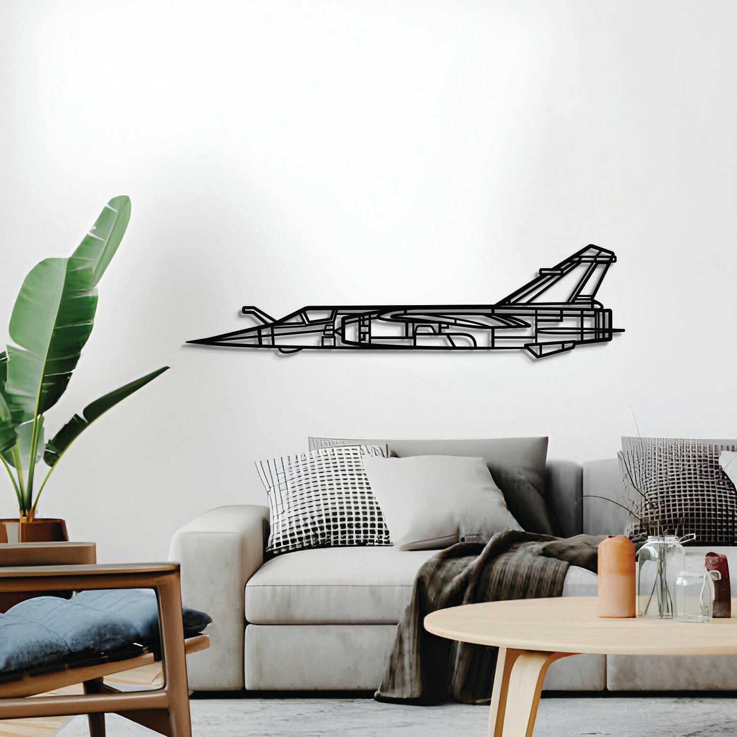 Mirage F1CT Metal Aircraft Wall Art - NCP0585