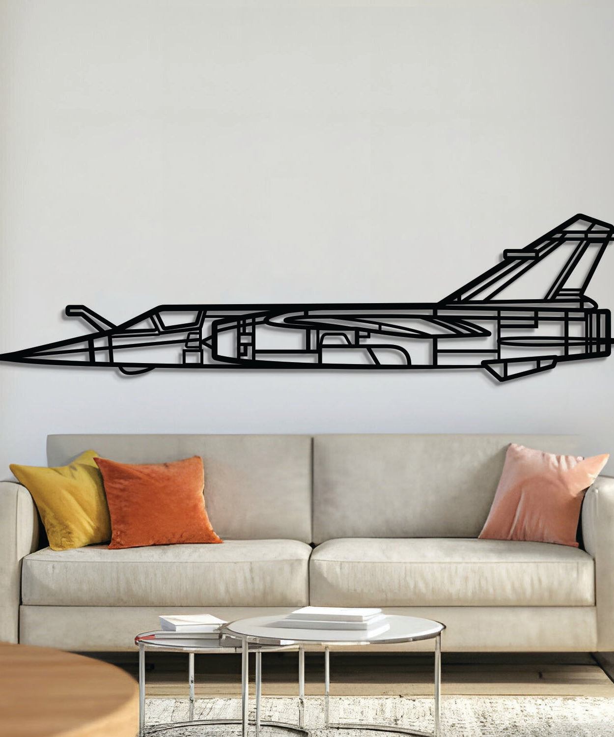 Mirage F1CT Metallflugzeug Wandkunst - NCP0585