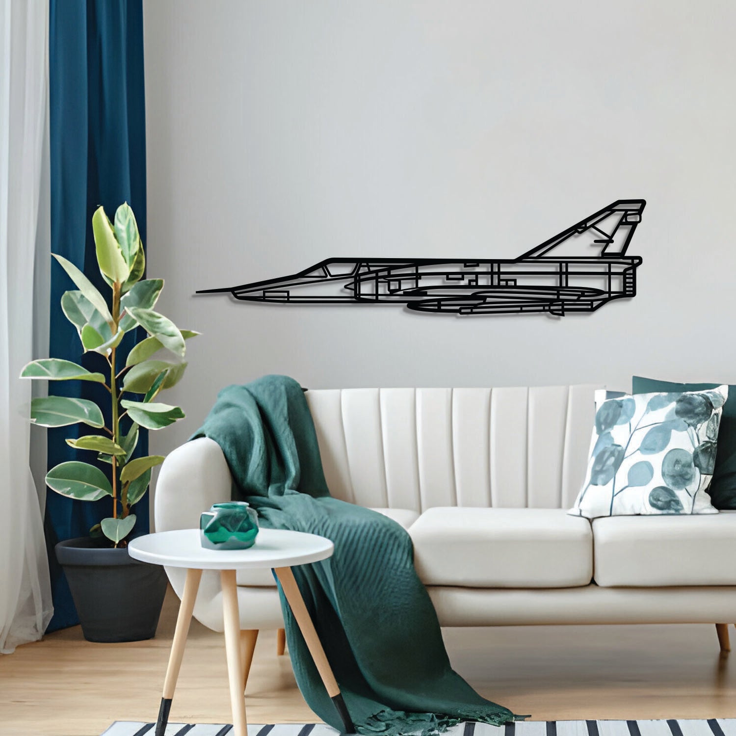 Mirage III Metallflugzeug Wandkunst - NCP0586