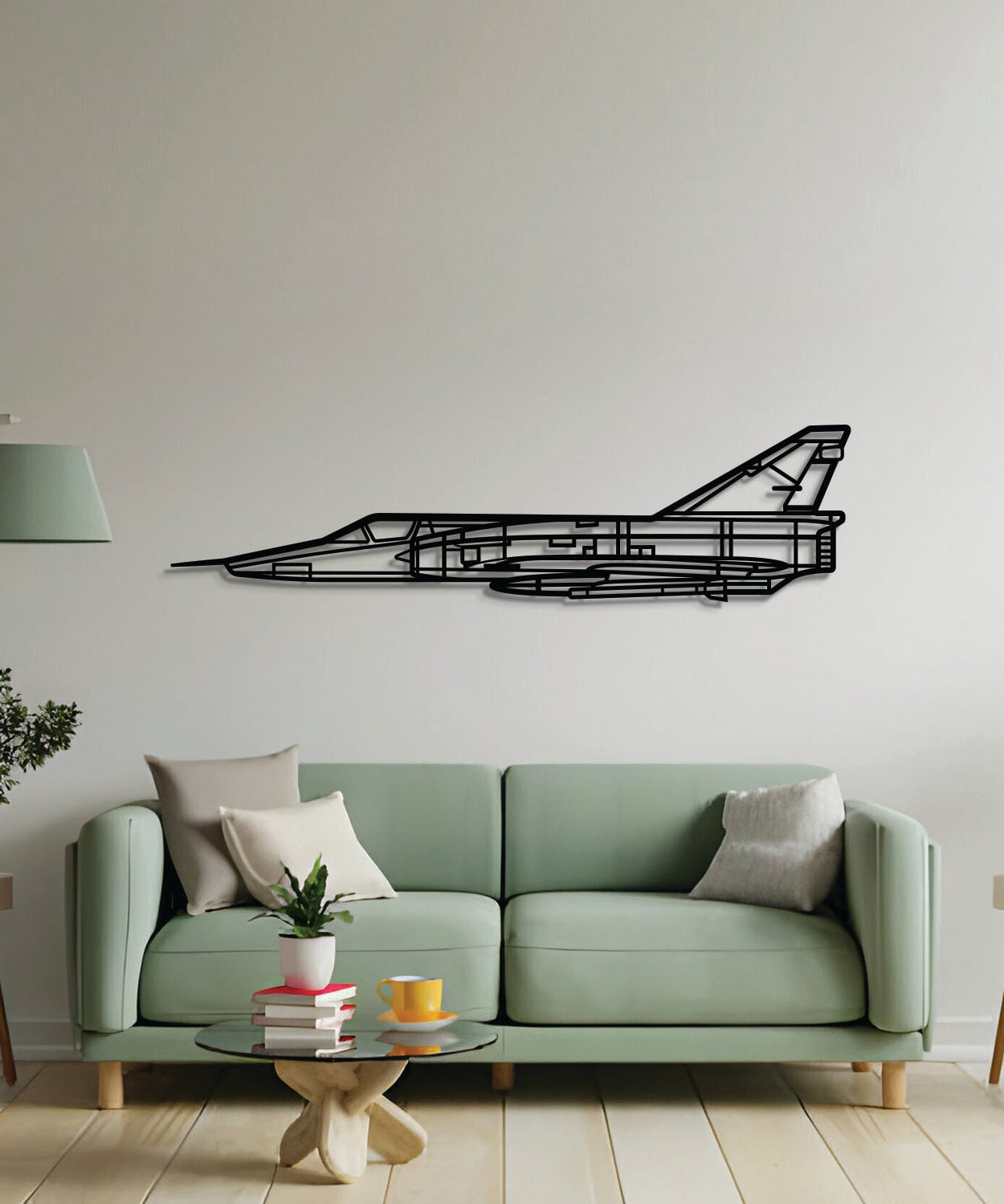 Mirage III Metallflugzeug Wandkunst - NCP0586