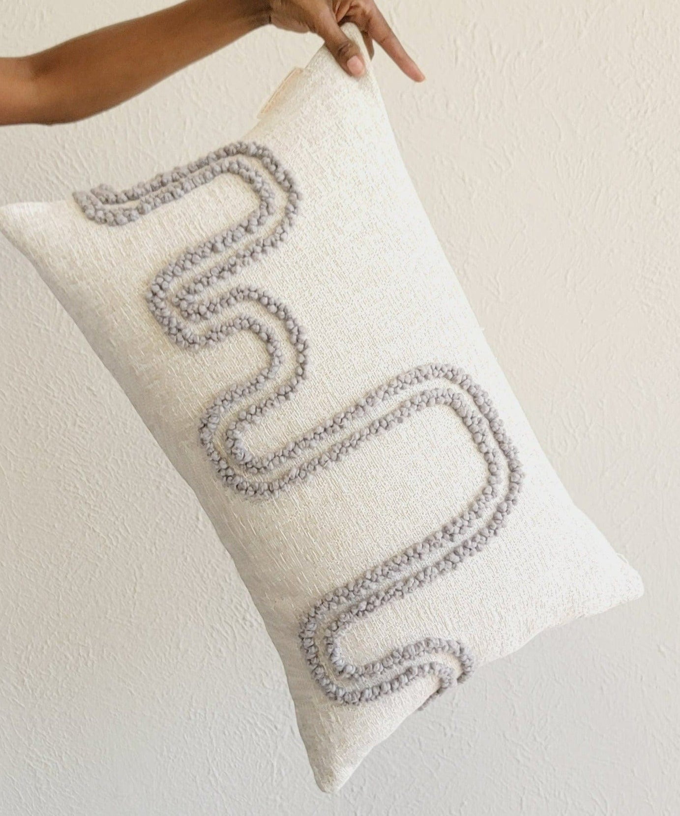 Olive & Gray Mirage Lumbar Throw Pillow