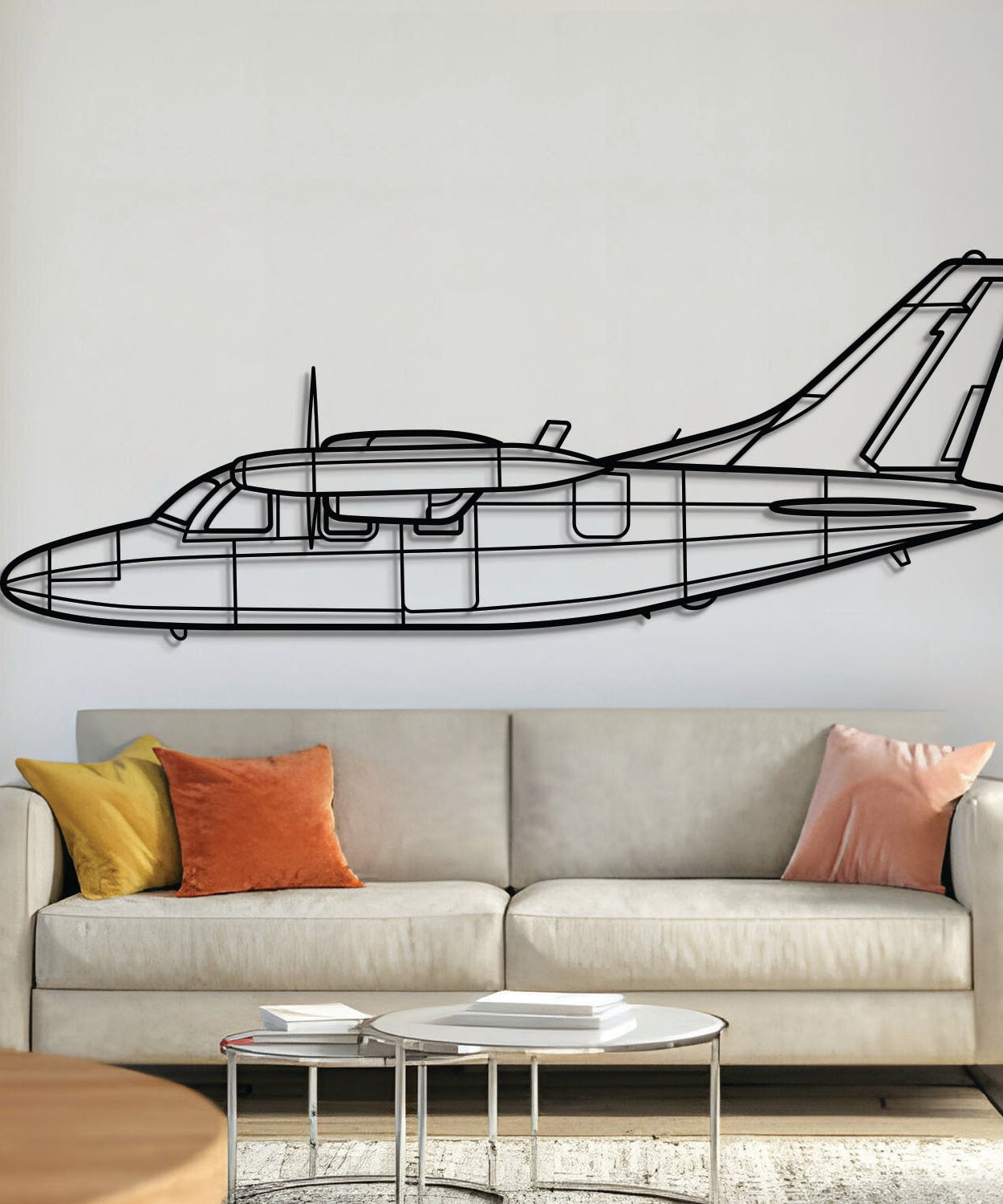 MU-2K Metallflugzeug Wandkunst - NCP0290