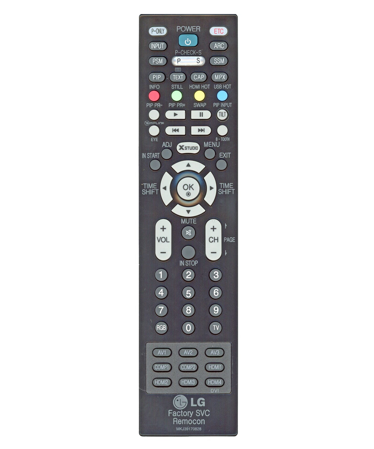 LG MKJ39170828 Master/Service TV Remote Control