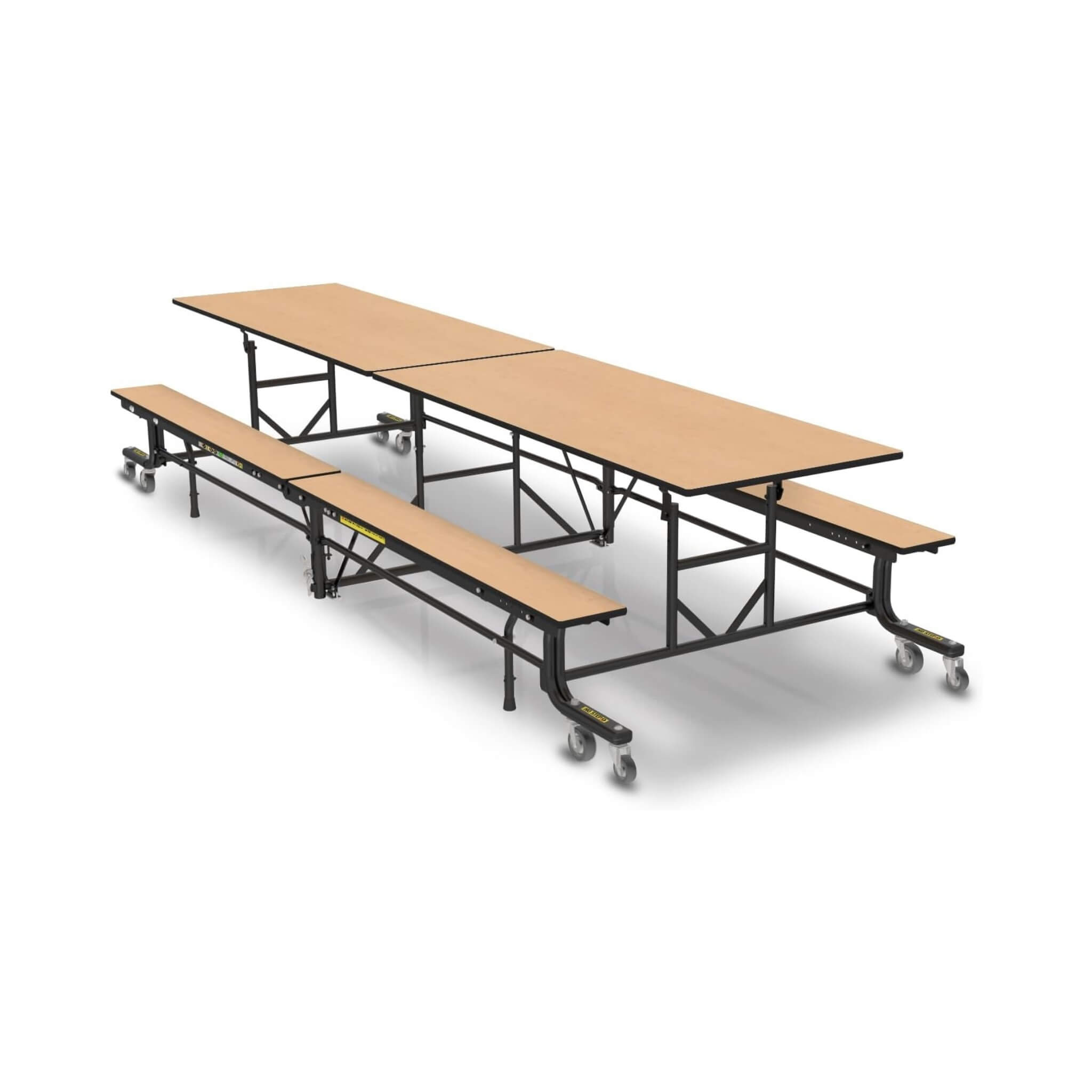 Mobile School Cafeteria Table With Benches And Lift Assist System (SAK39215)