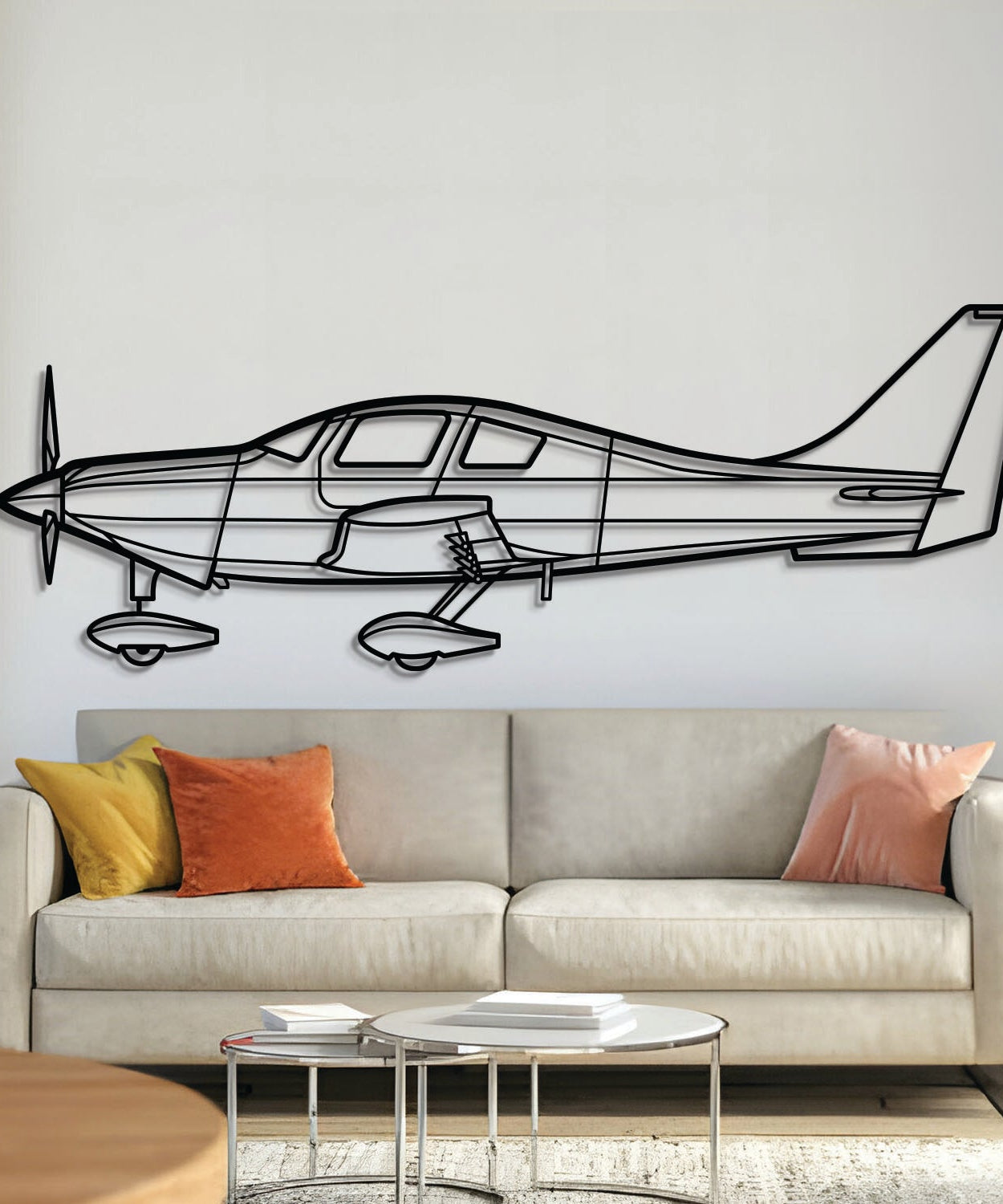400 Metallflugzeug Wandbild - NCP0306