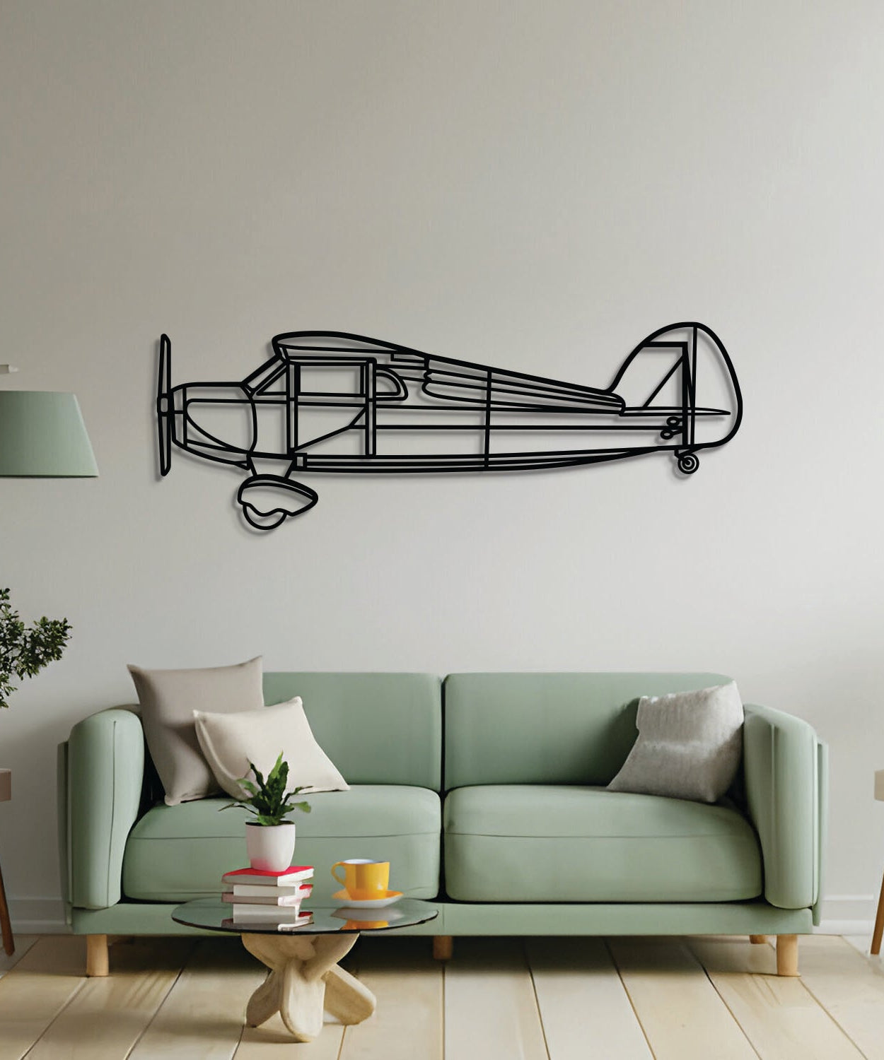 Modell B Metall-Flugzeug-Wandkunst - NCP0587