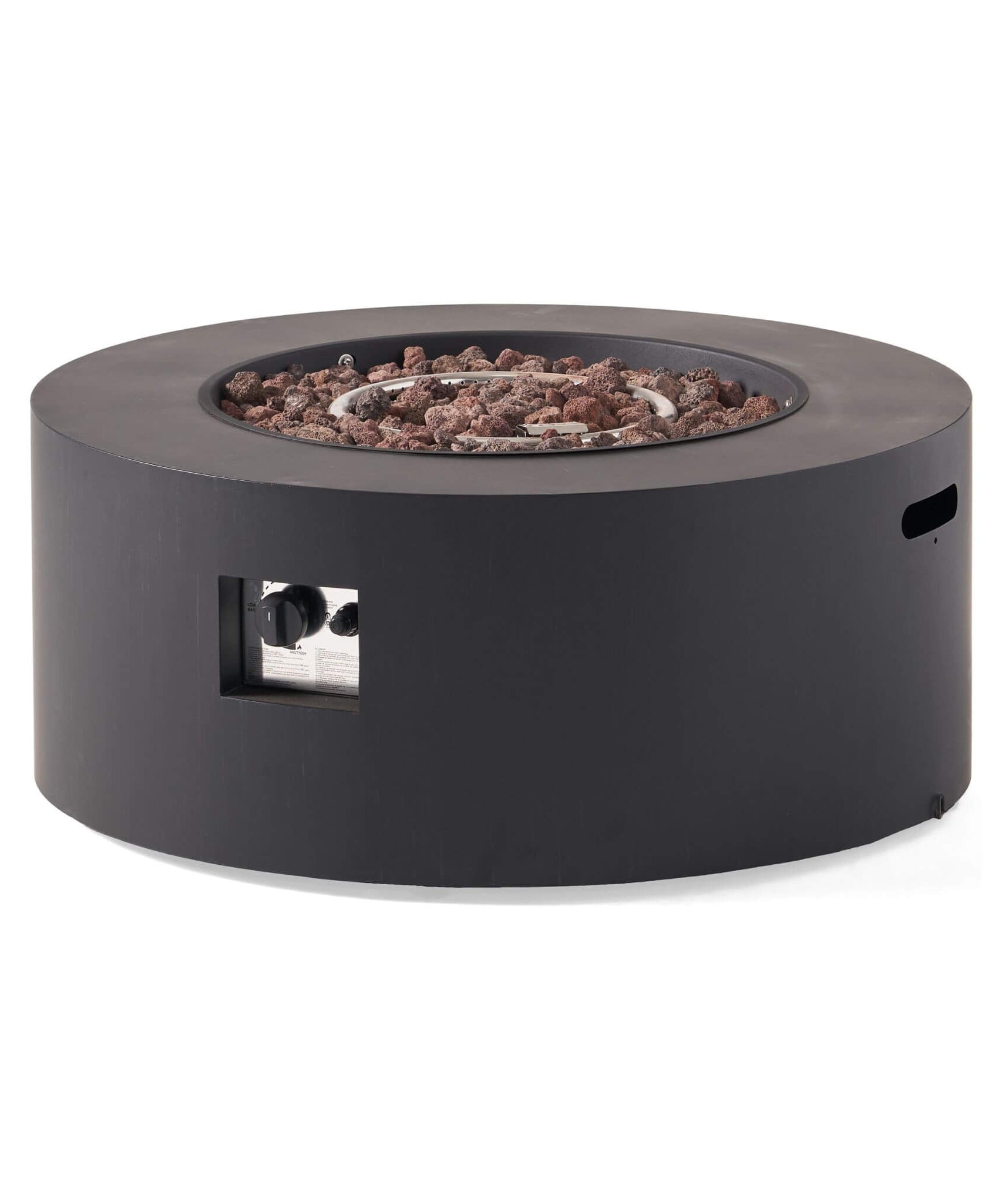 Alora Modern 32-Inch 40K BTU Round Iron Propane Fire Pit (SAK29102)