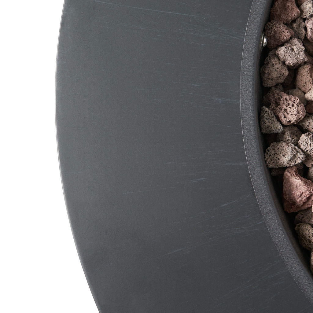 Alora Modern 32-Inch 40K BTU Round Iron Propane Fire Pit (SAK29102)