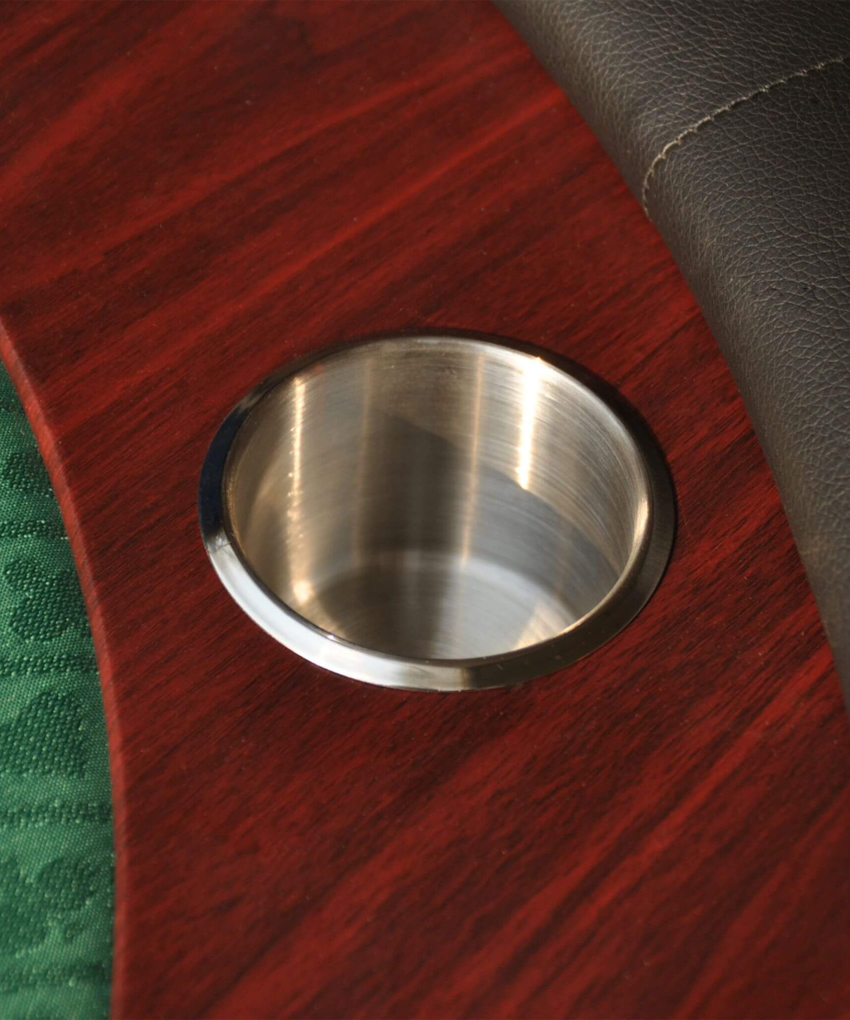 Modern 96-Inch Wooden Poker Table With U Shape Legs, Drop Box And Chips Tray (SAK83109)