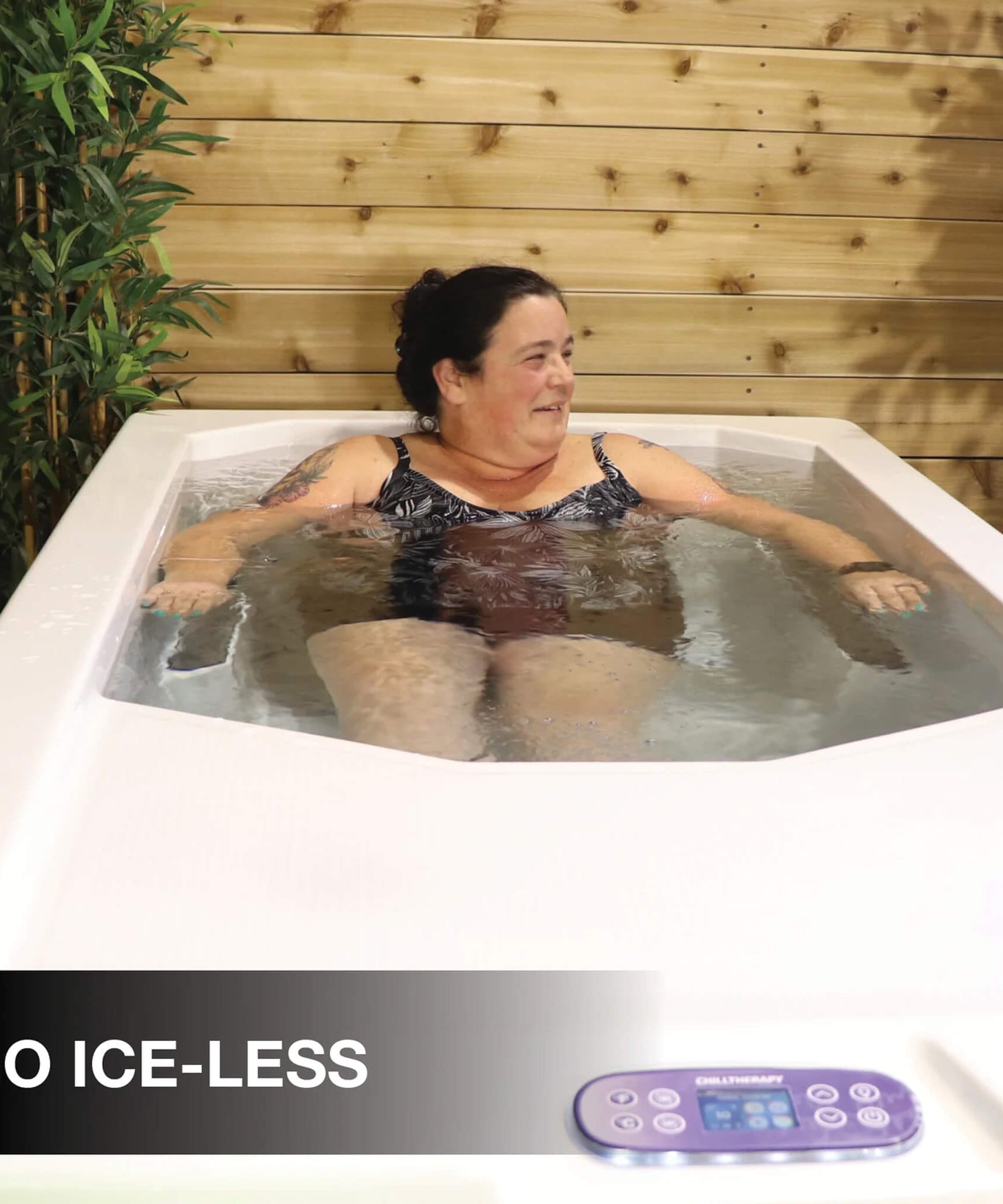 CSC 1000 Premium Cold Plunge Spa Tub With Built-In Ozone And Multi-Coloured Exterior Lighting (SAK37605)