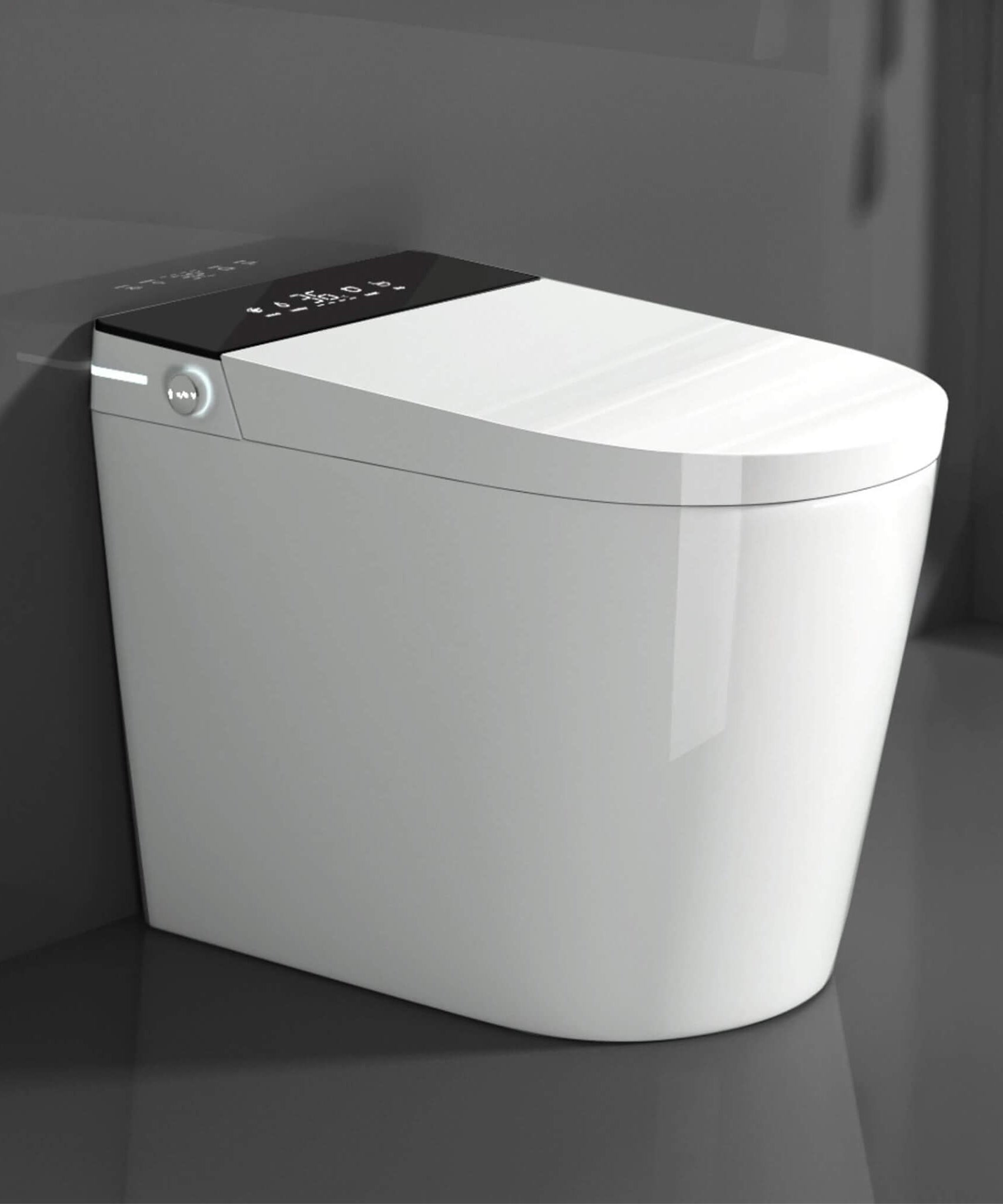 Nuvia Modern Compact Smart Tankless Toilet With Bidet, Auto Open, Auto Flush, Heated Seat And Air Dryer (SAK51990)