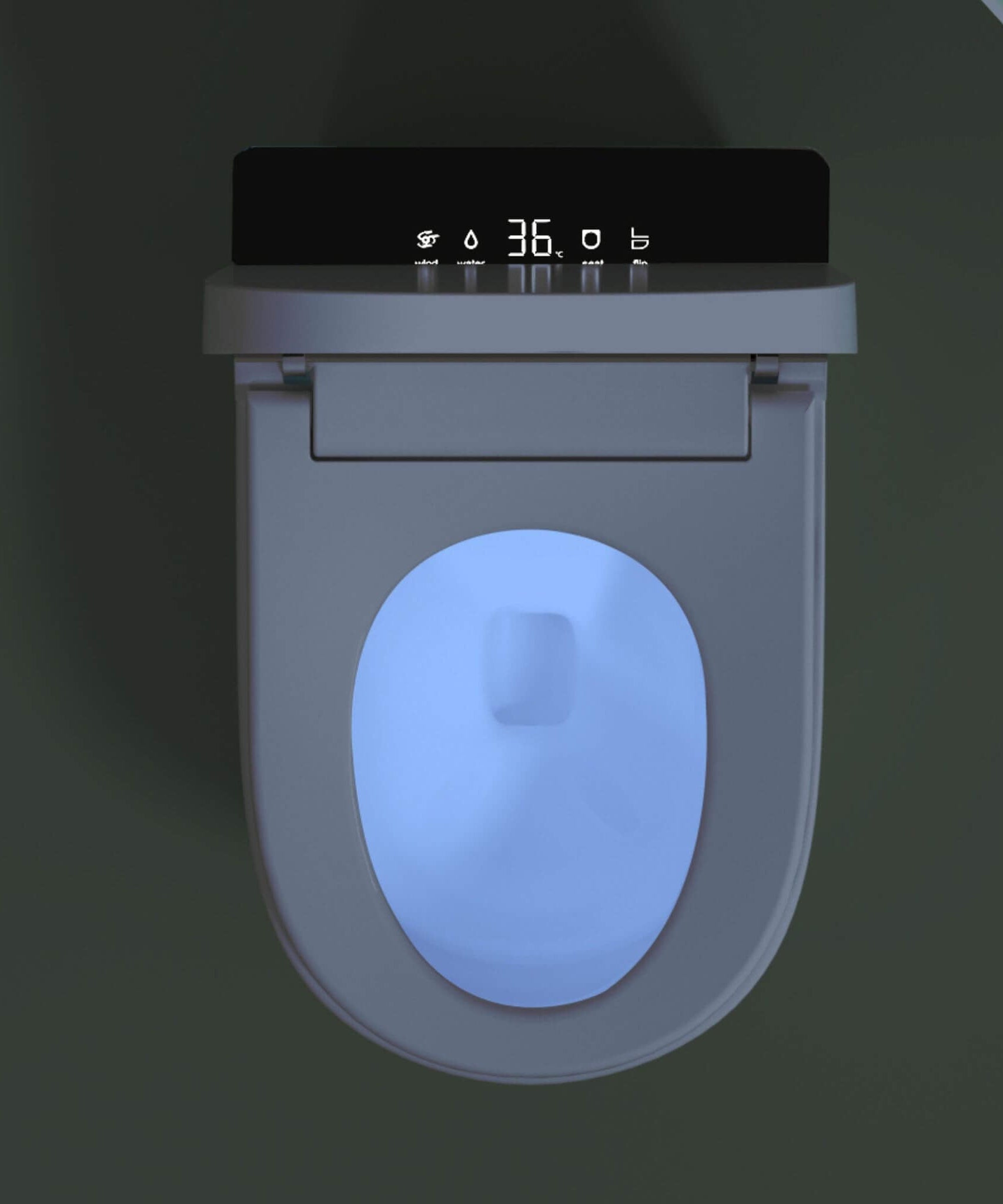 Nuvia Modern Compact Smart Tankless Toilet With Bidet, Auto Open, Auto Flush, Heated Seat And Air Dryer (SAK51990)