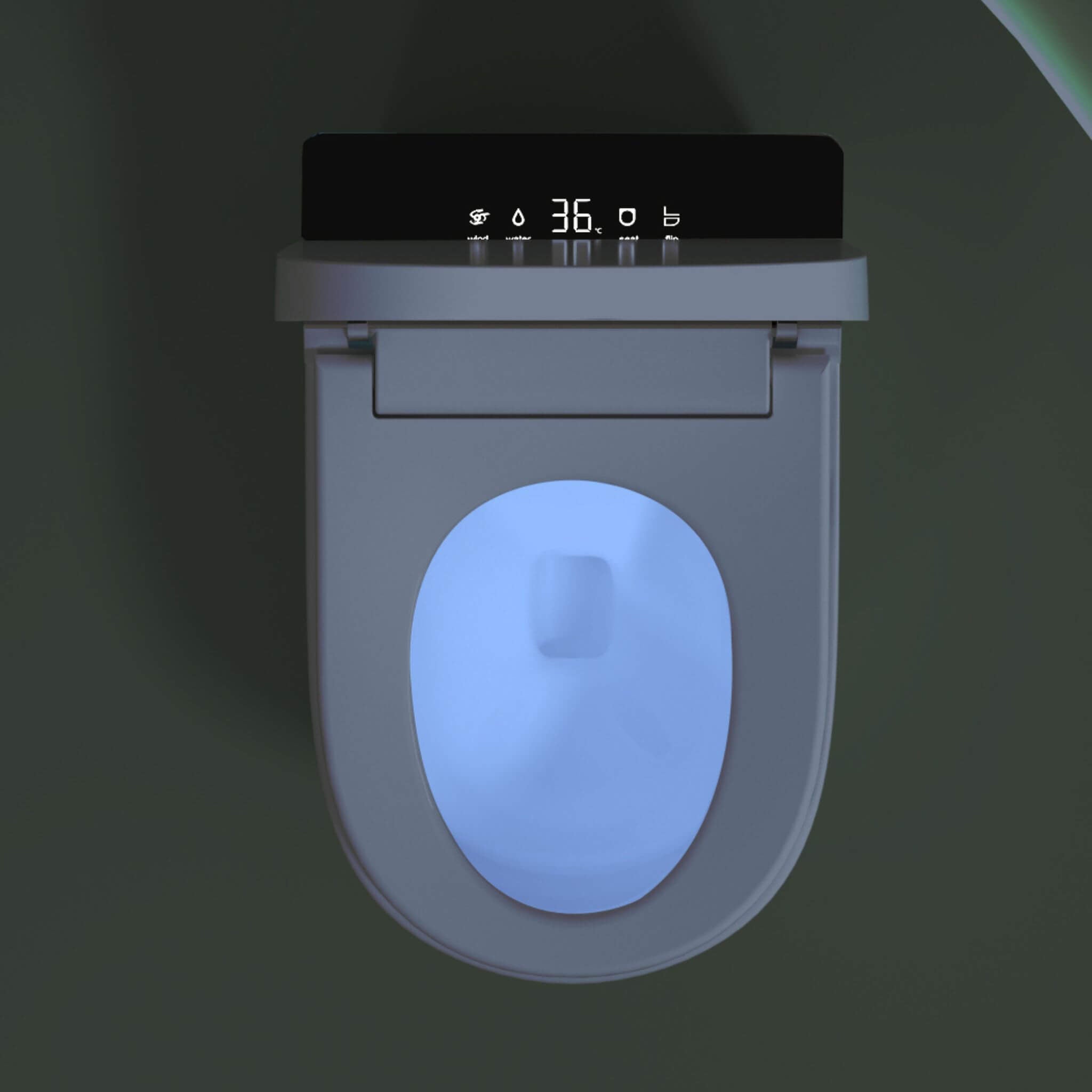 Nuvia Modern Compact Smart Tankless Toilet With Bidet, Auto Open, Auto Flush, Heated Seat And Air Dryer (SAK51990)