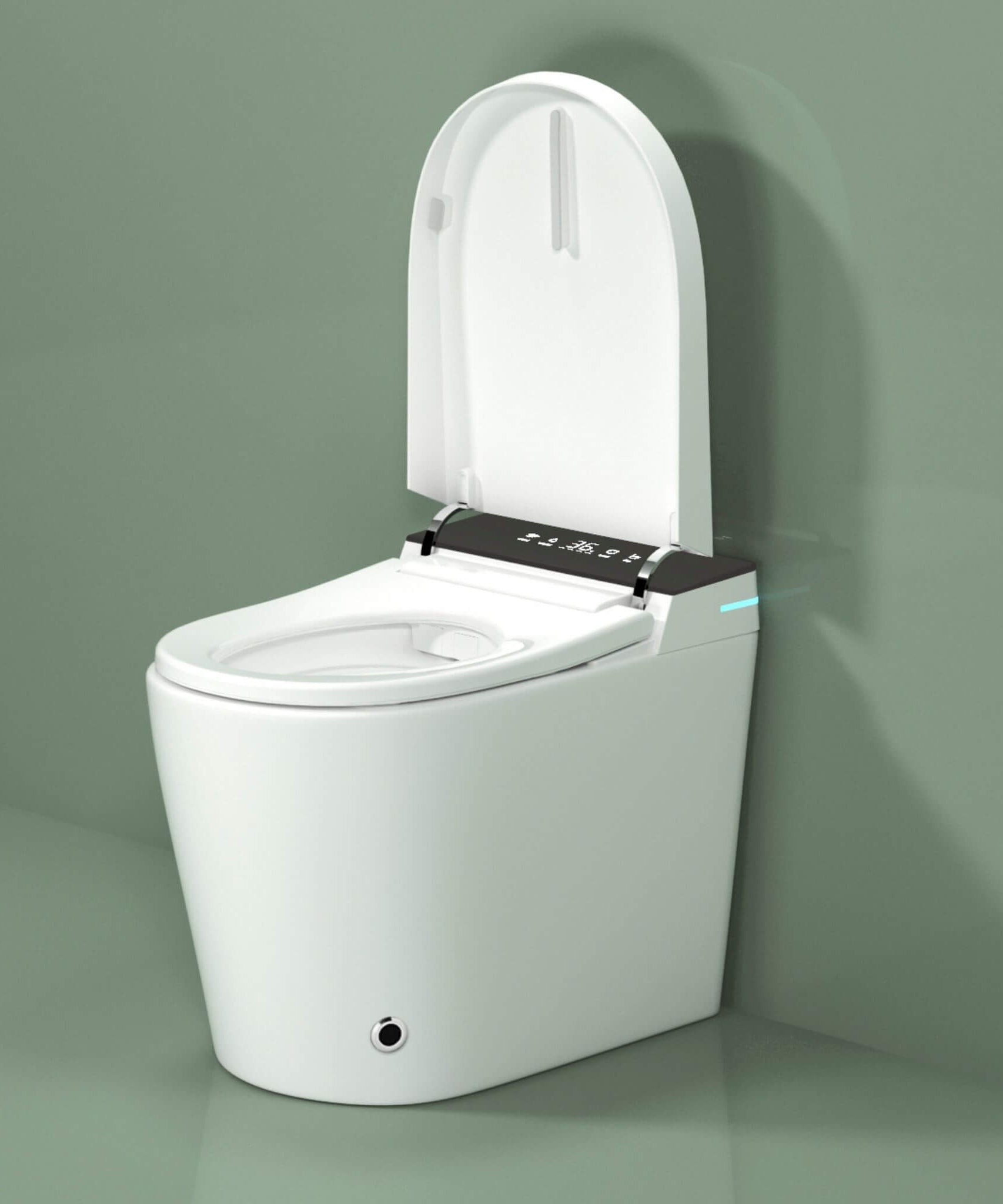 Nuvia Modern Compact Smart Tankless Toilet With Bidet, Auto Open, Auto Flush, Heated Seat And Air Dryer (SAK51990)