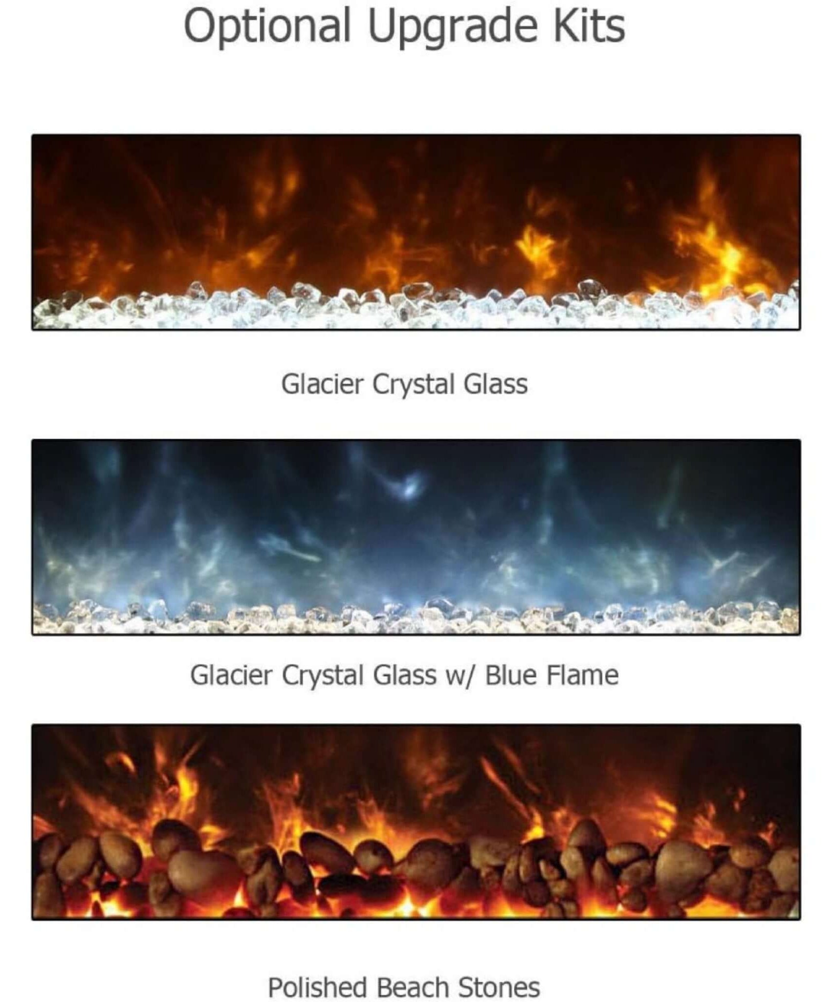 Modern Flames Ambiance 60-Inch Built-In Electric Fireplace With LED Flame Technology [AL60CLX2-G] (SAK12890)