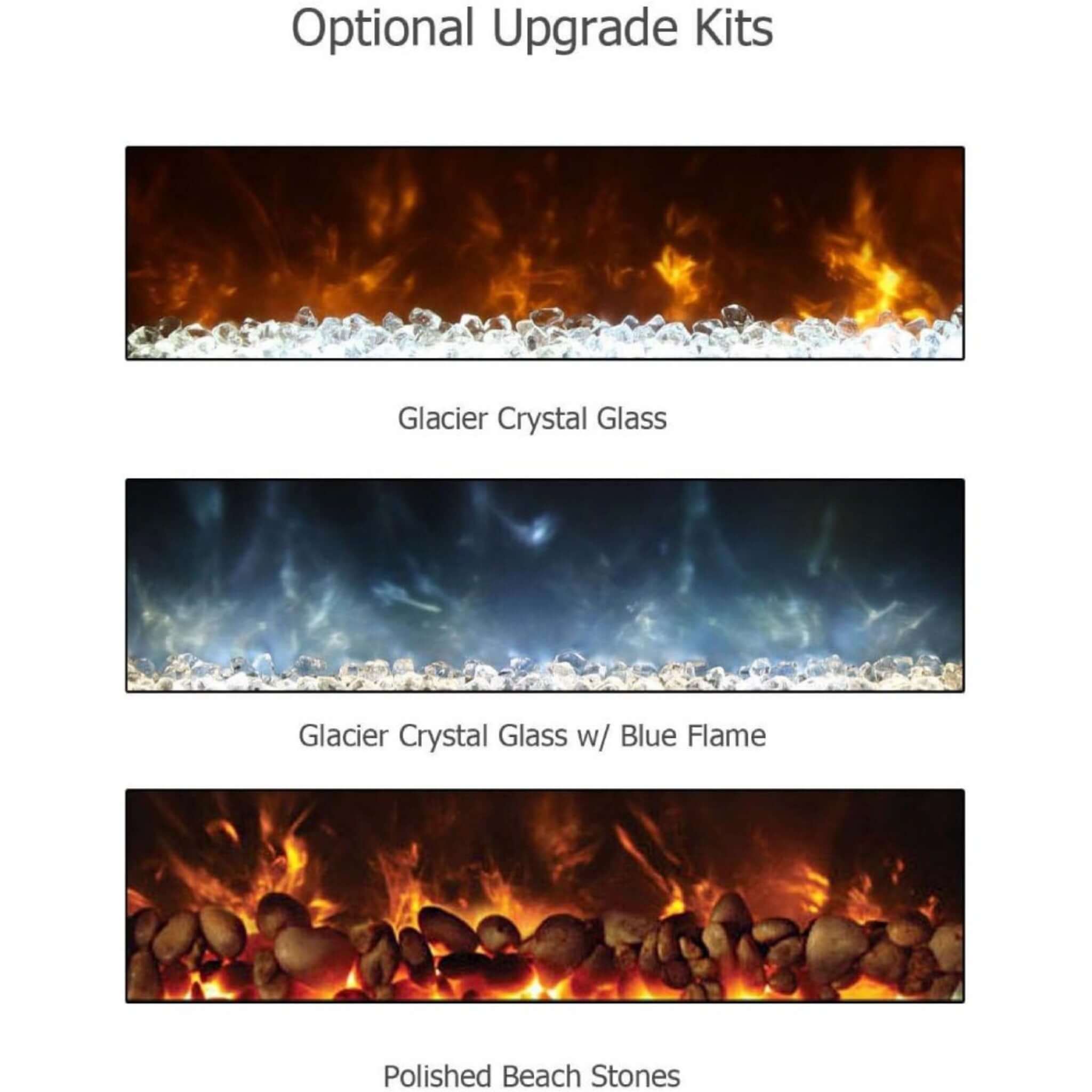 Modern Flames Ambiance 60-Inch Built-In Electric Fireplace With LED Flame Technology [AL60CLX2-G] (SAK12890)