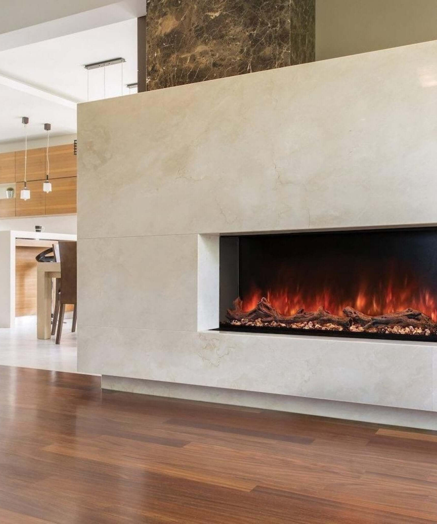 Modern Flames Landscape Pro Multi 120-Inch Linear Multi-Sided Electric Fireplace [LPM-12016V2] (SAK32876)