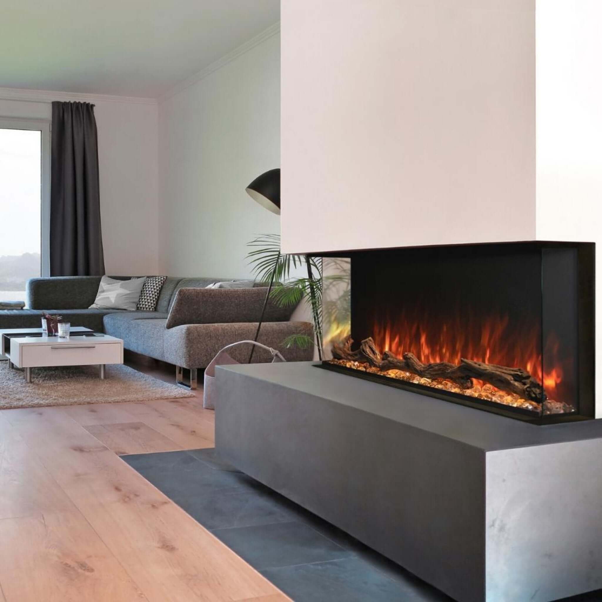 Modern Flames Landscape Pro Multi 120-Inch Linear Multi-Sided Electric Fireplace [LPM-12016V2] (SAK32876)