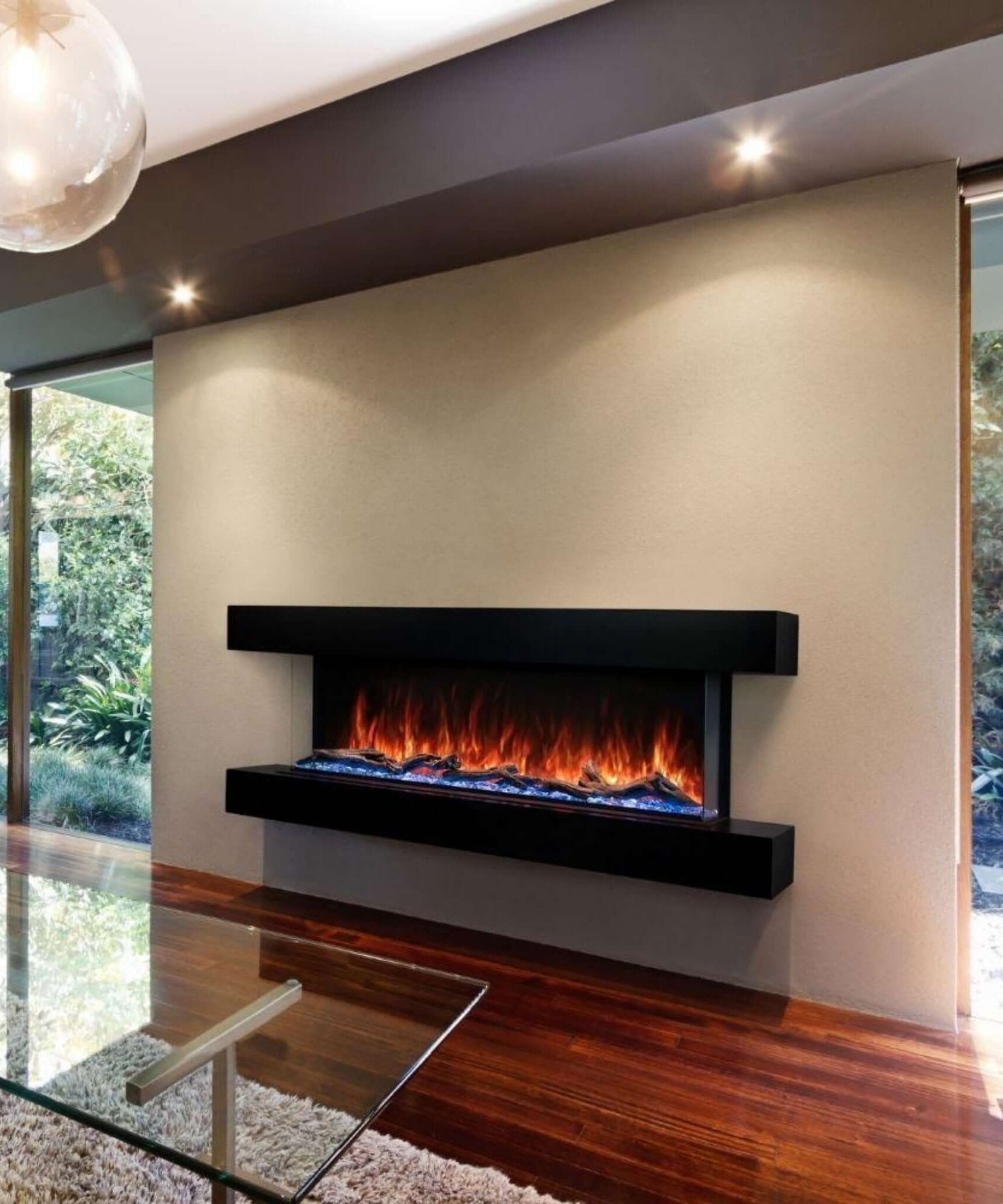 Modern Flames Landscape Pro Multi 120-Inch Linear Multi-Sided Electric Fireplace [LPM-12016V2] (SAK32876)