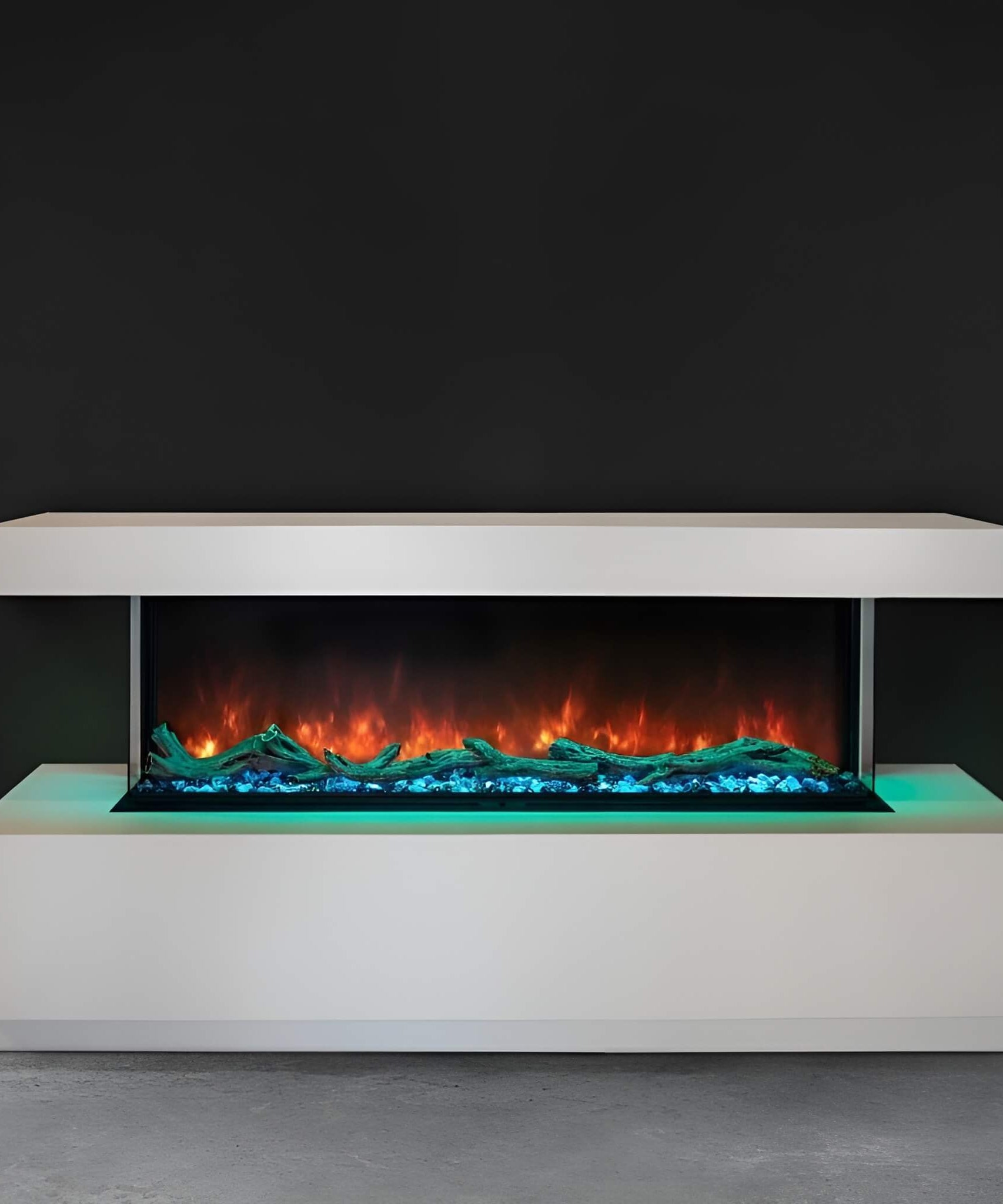 Modern Flames Landscape Pro Multi 56-Inch Linear Multi-Sided Electric Fireplace With Hybrid Flame Technology [LPM-5616V2] (SAK67390)